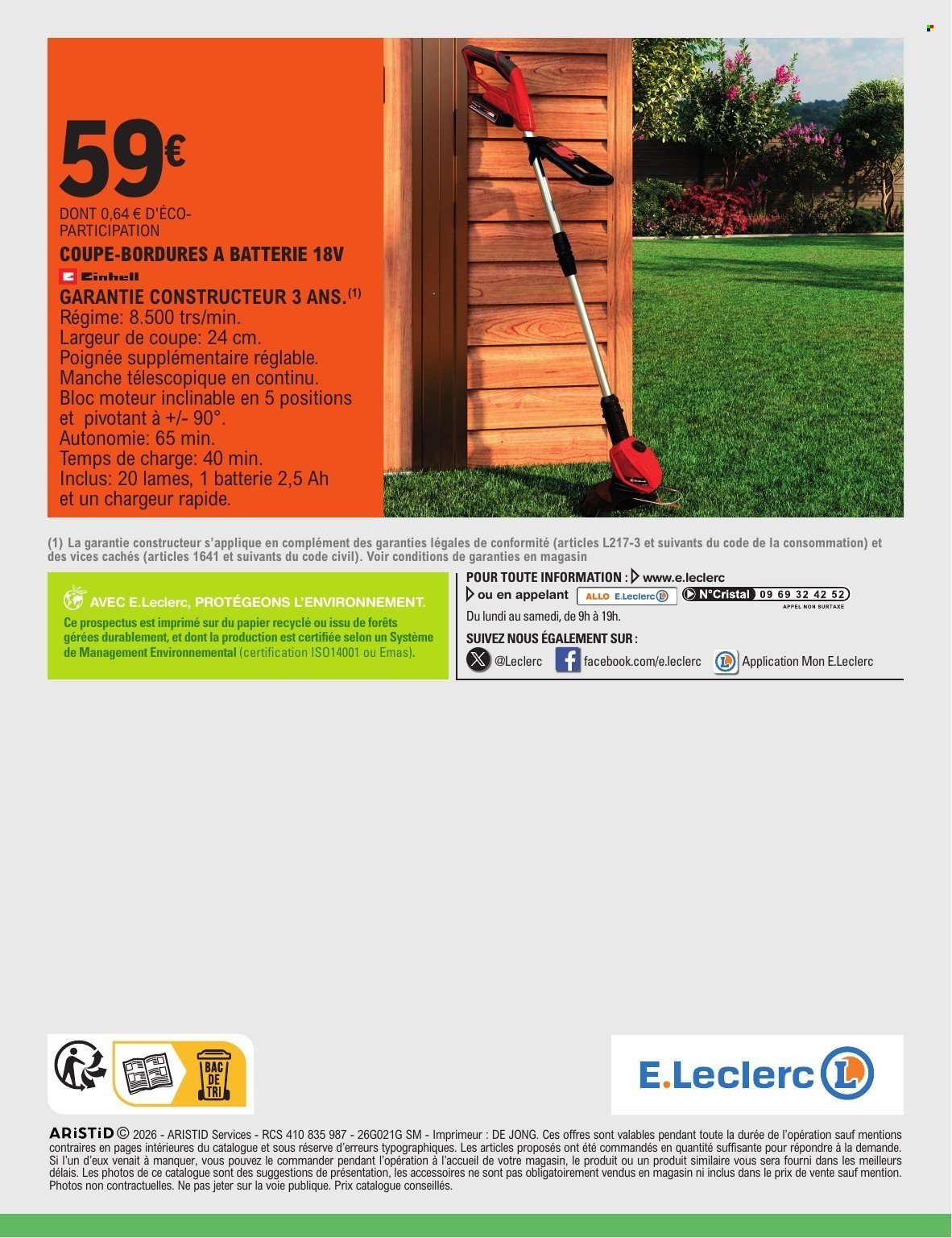 Catalogue E.LECLERC - JARDIN