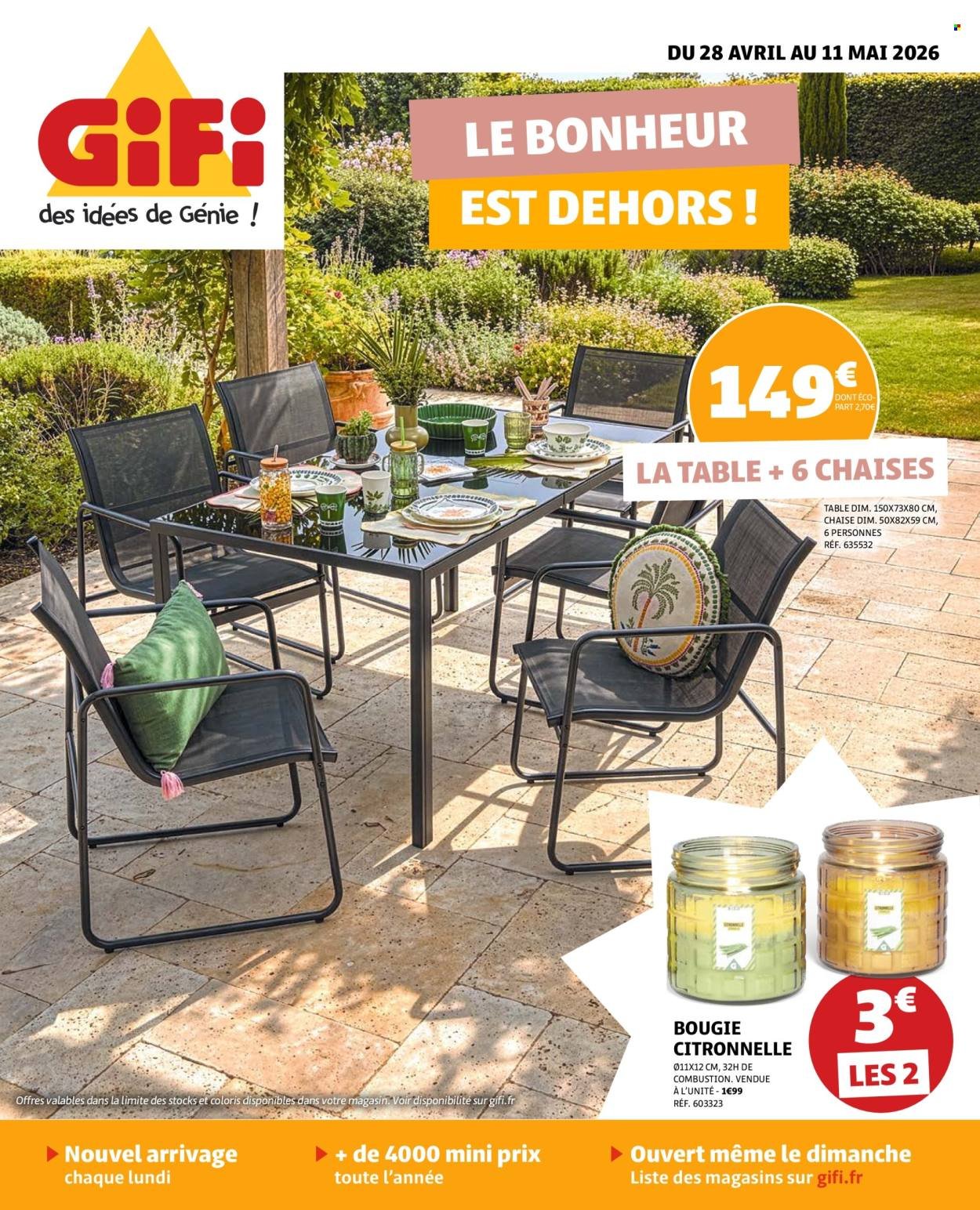 Catalogue GIFI - Le bonheur est dehors !