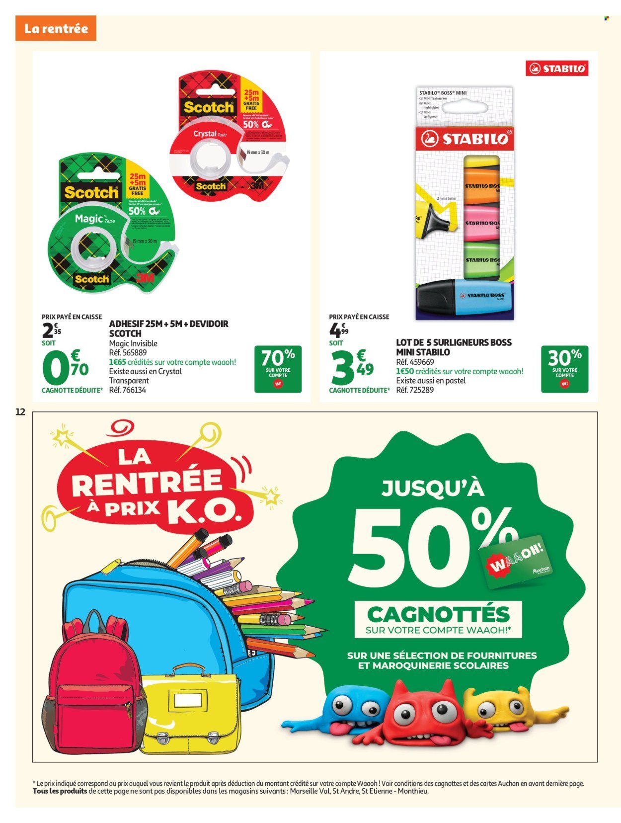 Catalogue AUCHAN - Rentrée scolaire hypers