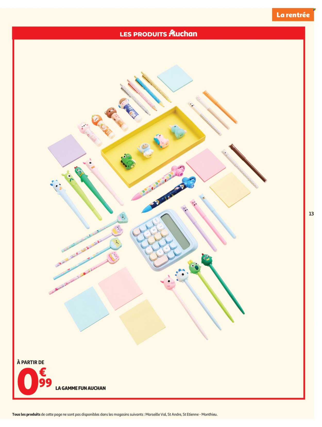 Catalogue AUCHAN - Rentrée scolaire hypers