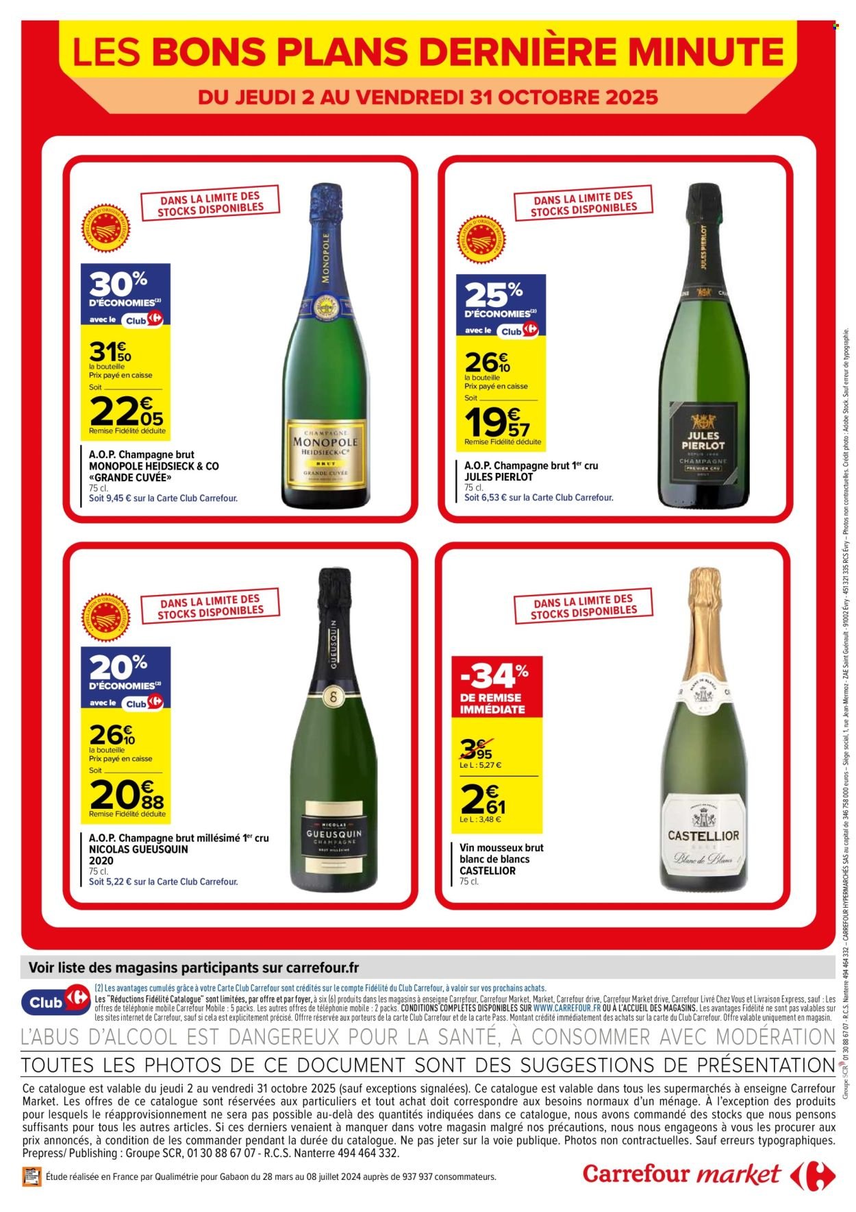 Catalogue CARREFOUR MARKET - LES BONS PLANS VINS A SAISIR DANS VOTRE MARKET