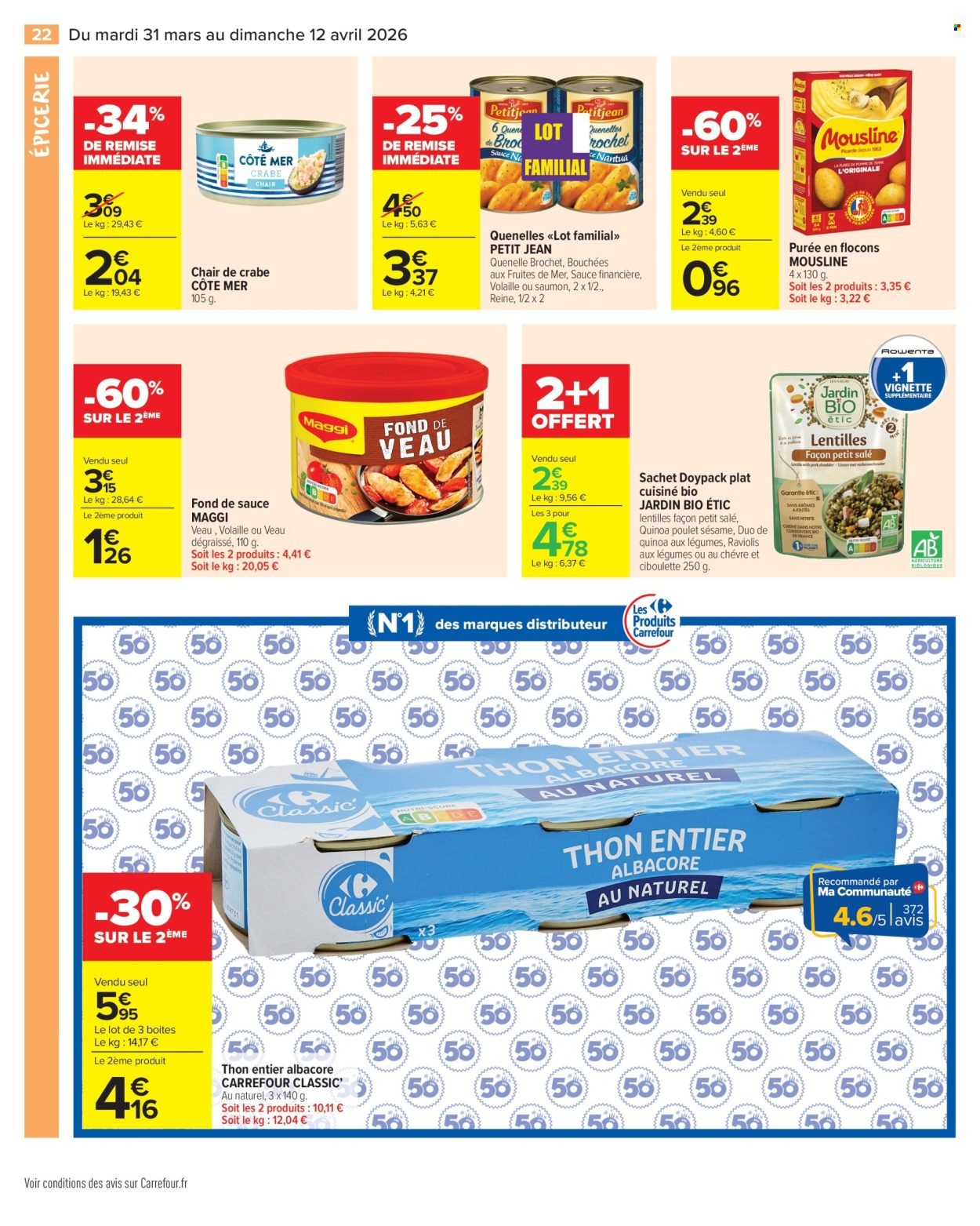 Catalogue CARREFOUR MARKET - LES PROMOS DU QUOTIDIEN ! (2026-03-31 - 2026-04-12)