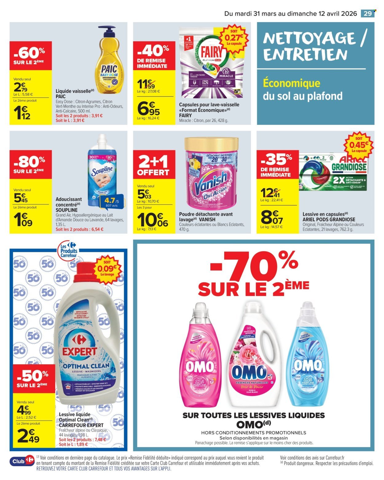 Catalogue CARREFOUR MARKET - LES PROMOS DU QUOTIDIEN ! (2026-03-31 - 2026-04-12)
