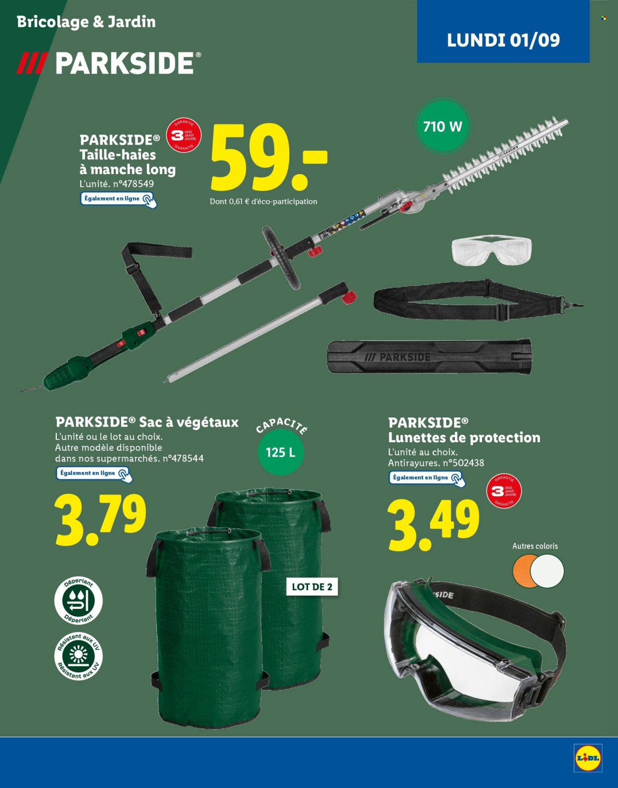 Catalogue LIDL - Catalogue Parkside (2025-09-01 - 2025-09-18)