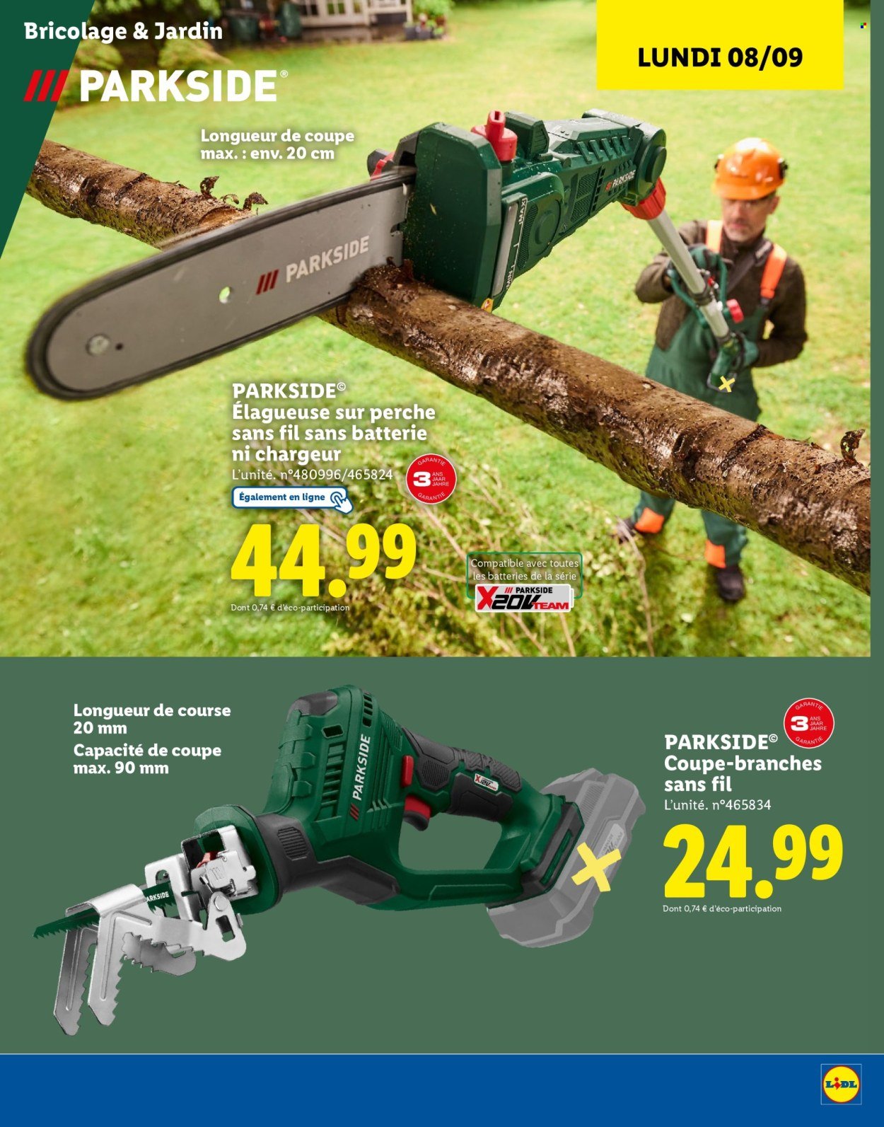 Catalogue LIDL - Catalogue Parkside (2025-09-01 - 2025-09-18)