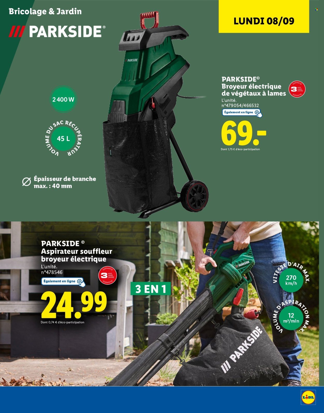 Catalogue LIDL - Catalogue Parkside (2025-09-01 - 2025-09-18)