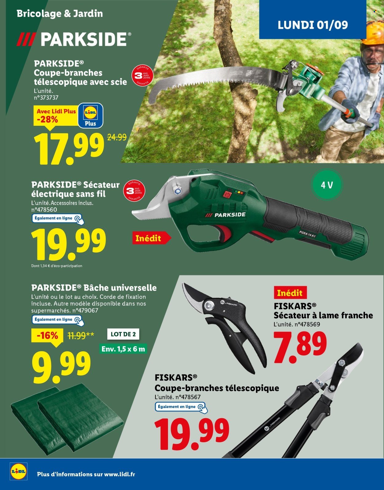 Catalogue LIDL - Catalogue Parkside (2025-09-01 - 2025-09-18)