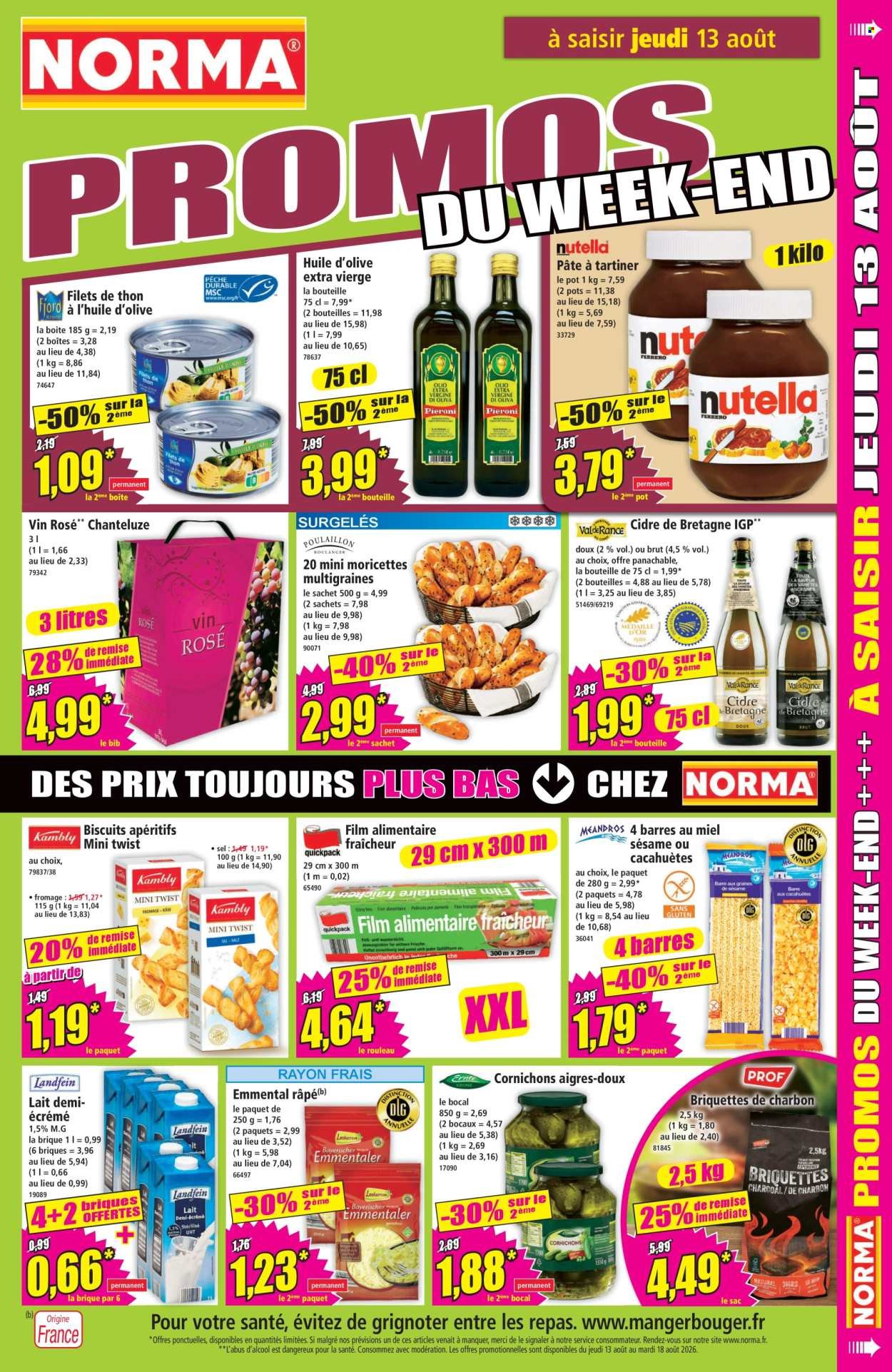 Catalogue NORMA - Du mercredi 12 août 2026