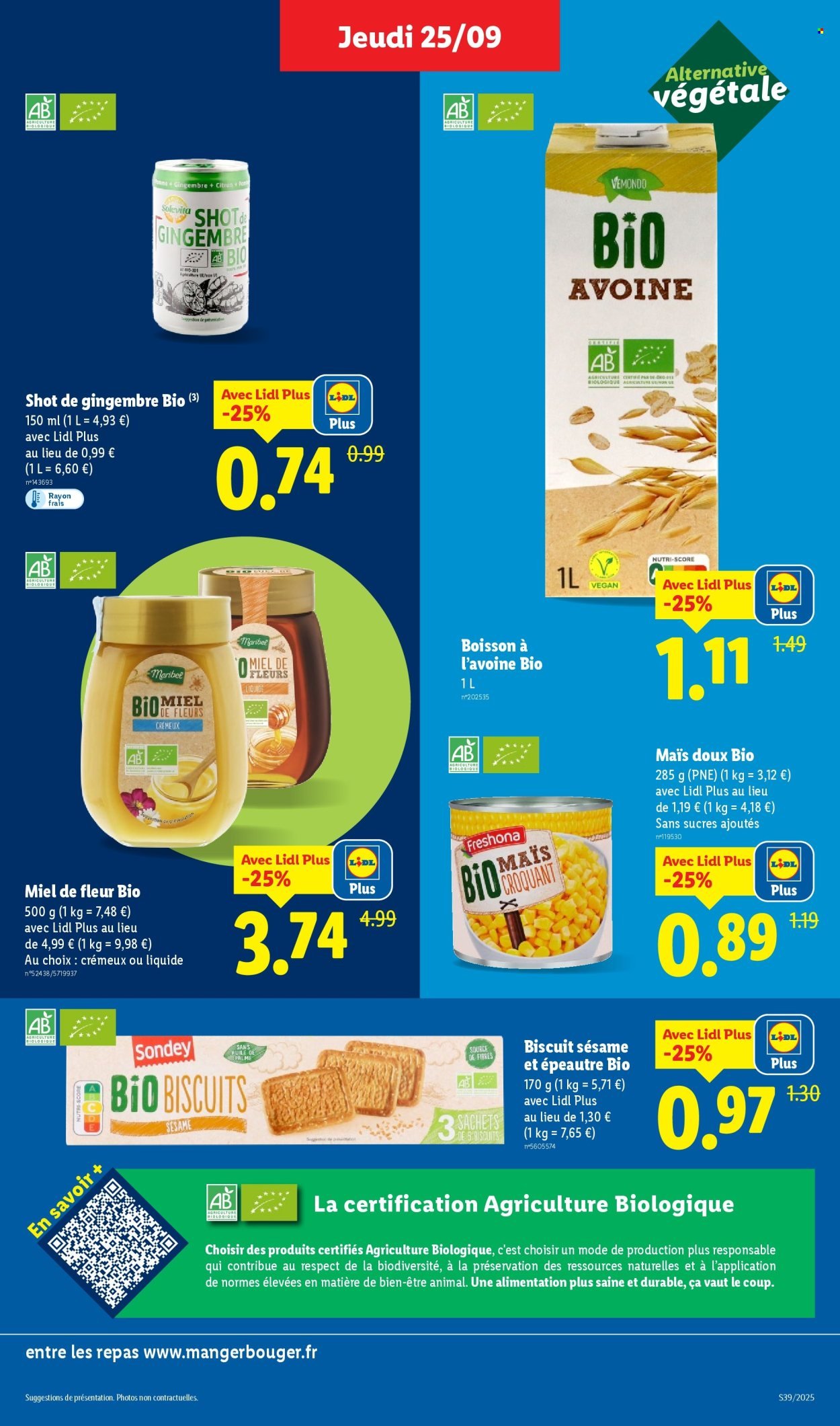 Catalogue LIDL - Les promos de la semaine (2025-09-25 - 2025-10-01)