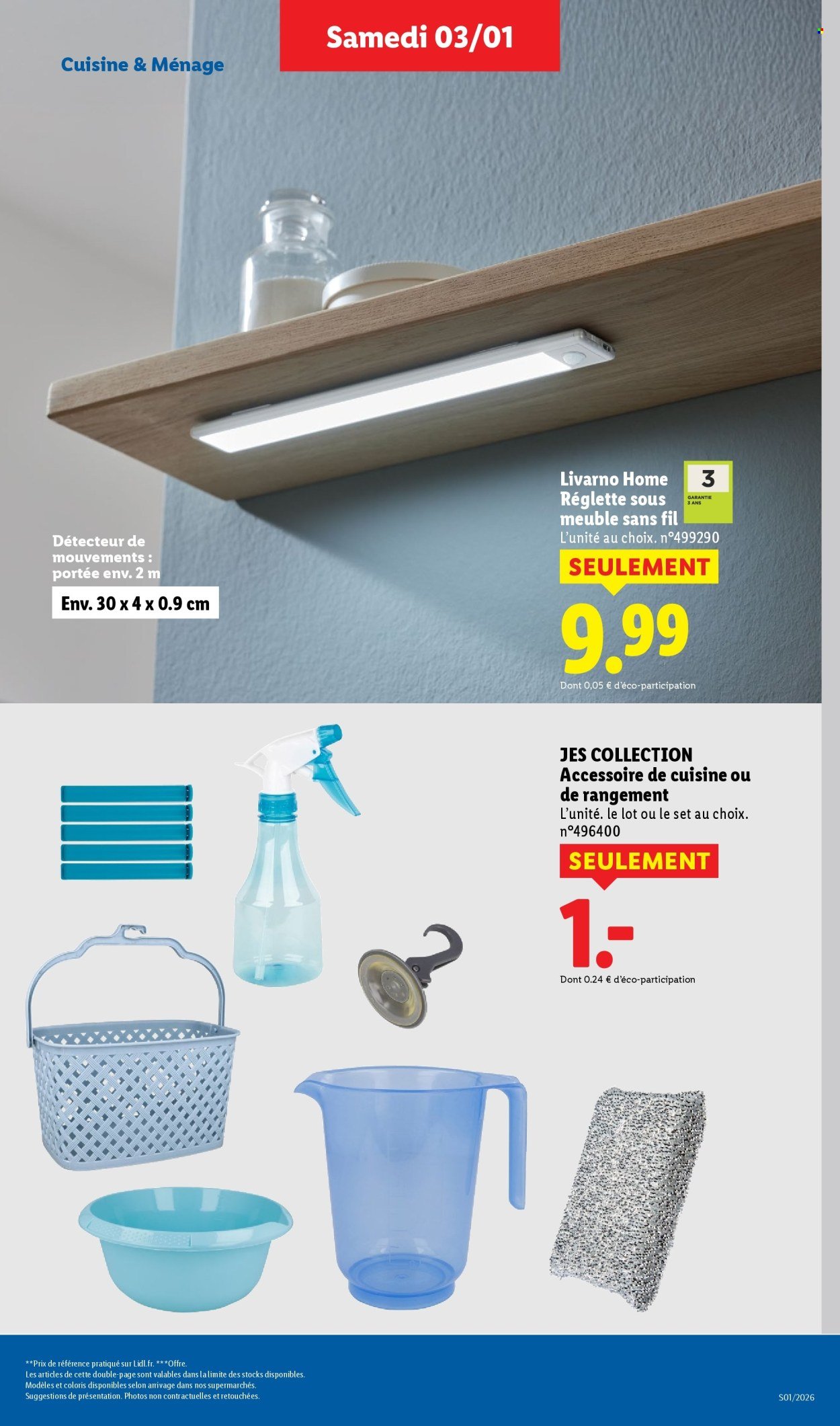 Catalogue LIDL - Les bonnes affaires de la semaine - (2026-01-03 - 2026-01-05)