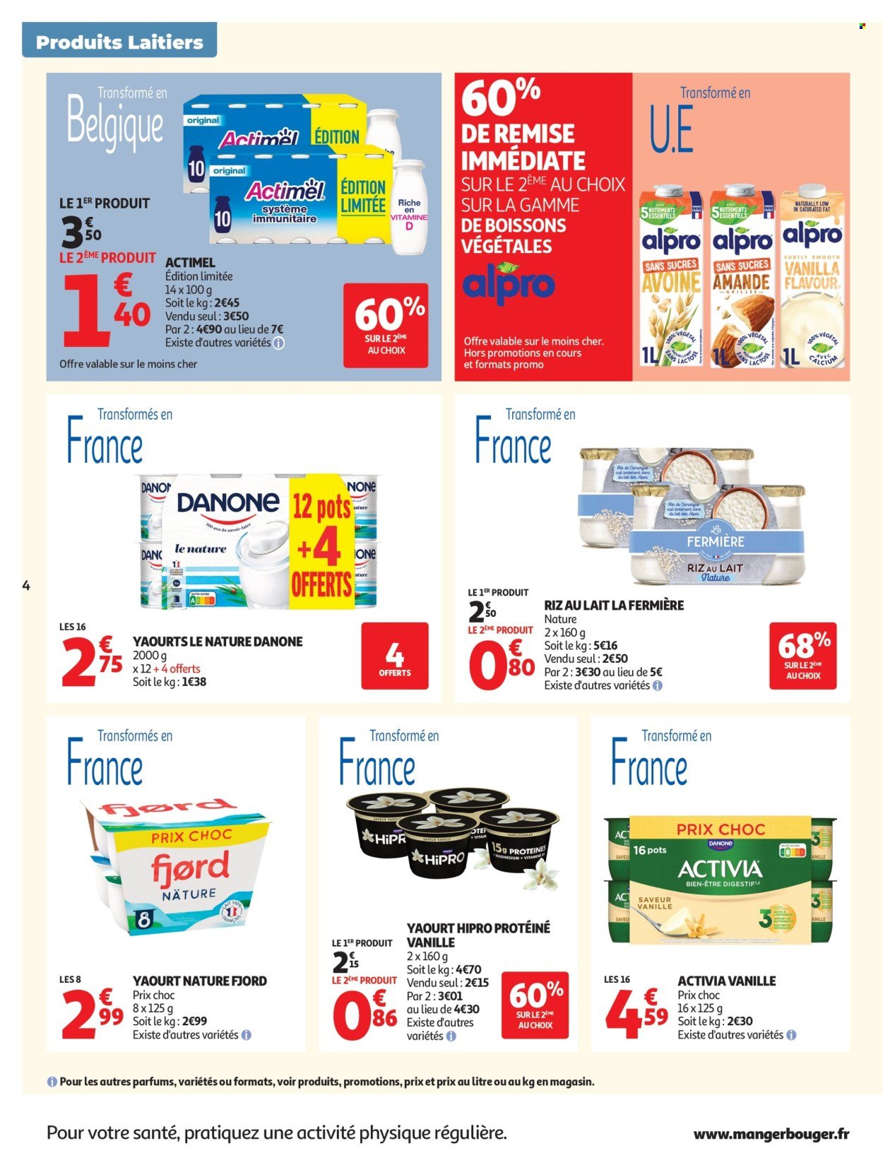 Catalogue AUCHAN - Produits laitiers hypers