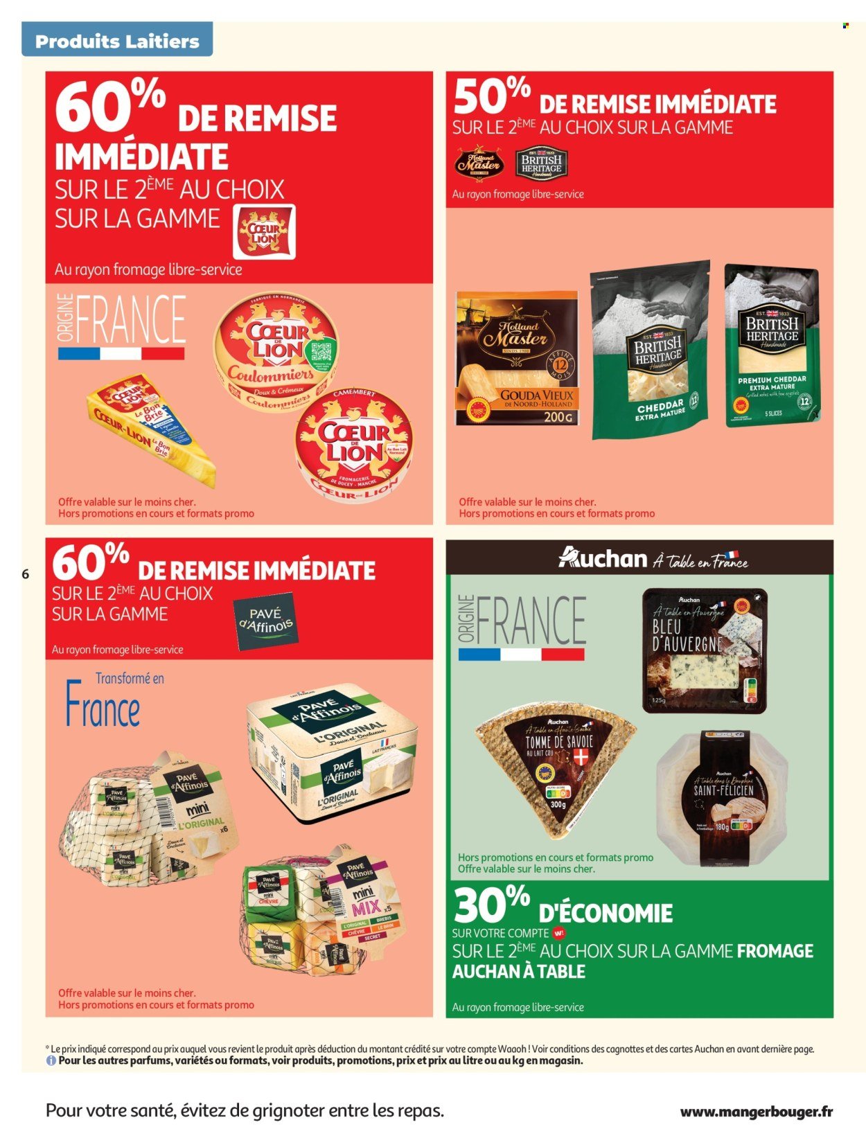 Catalogue AUCHAN - Produits laitiers hypers