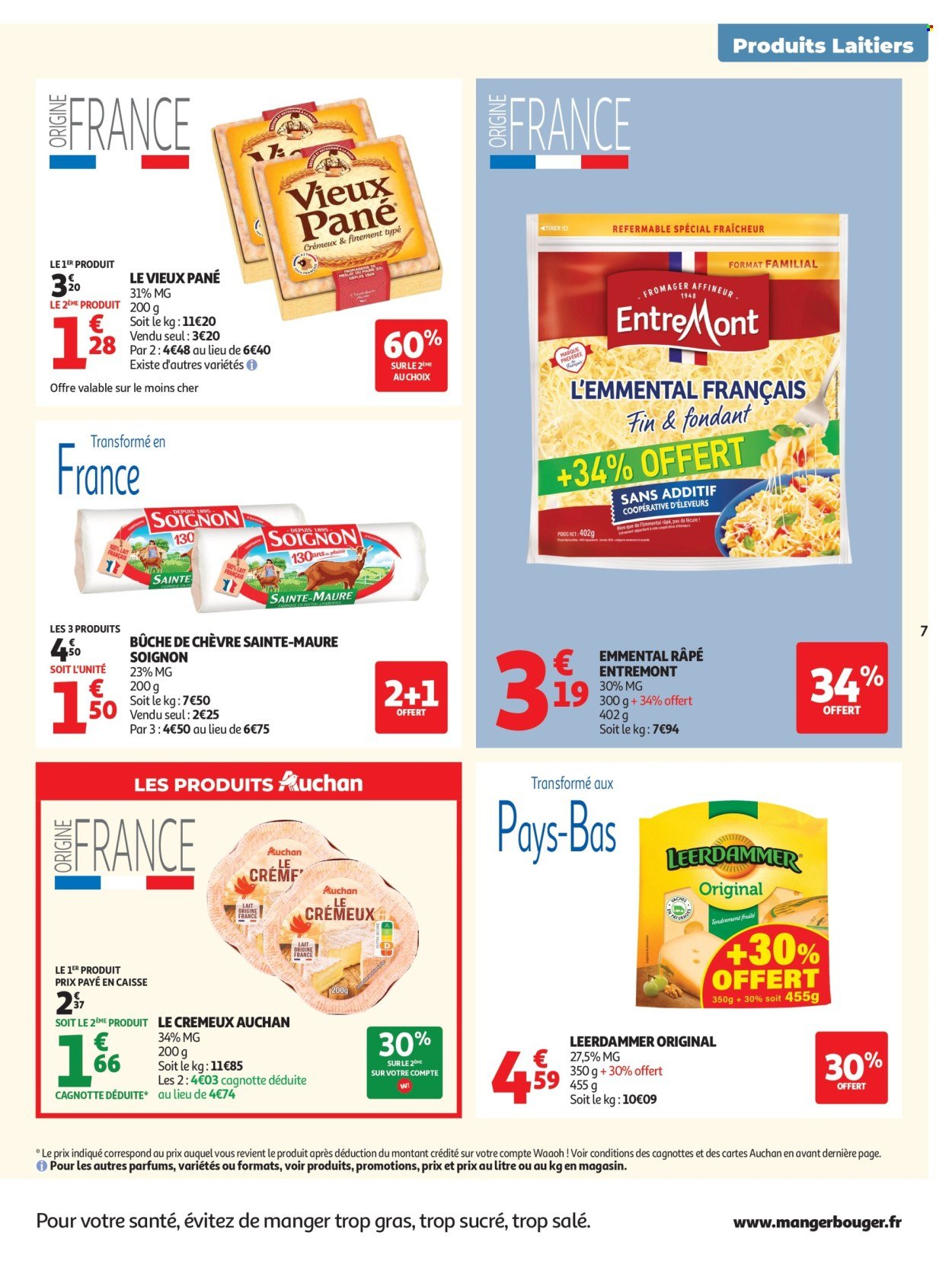 Catalogue AUCHAN - Produits laitiers hypers