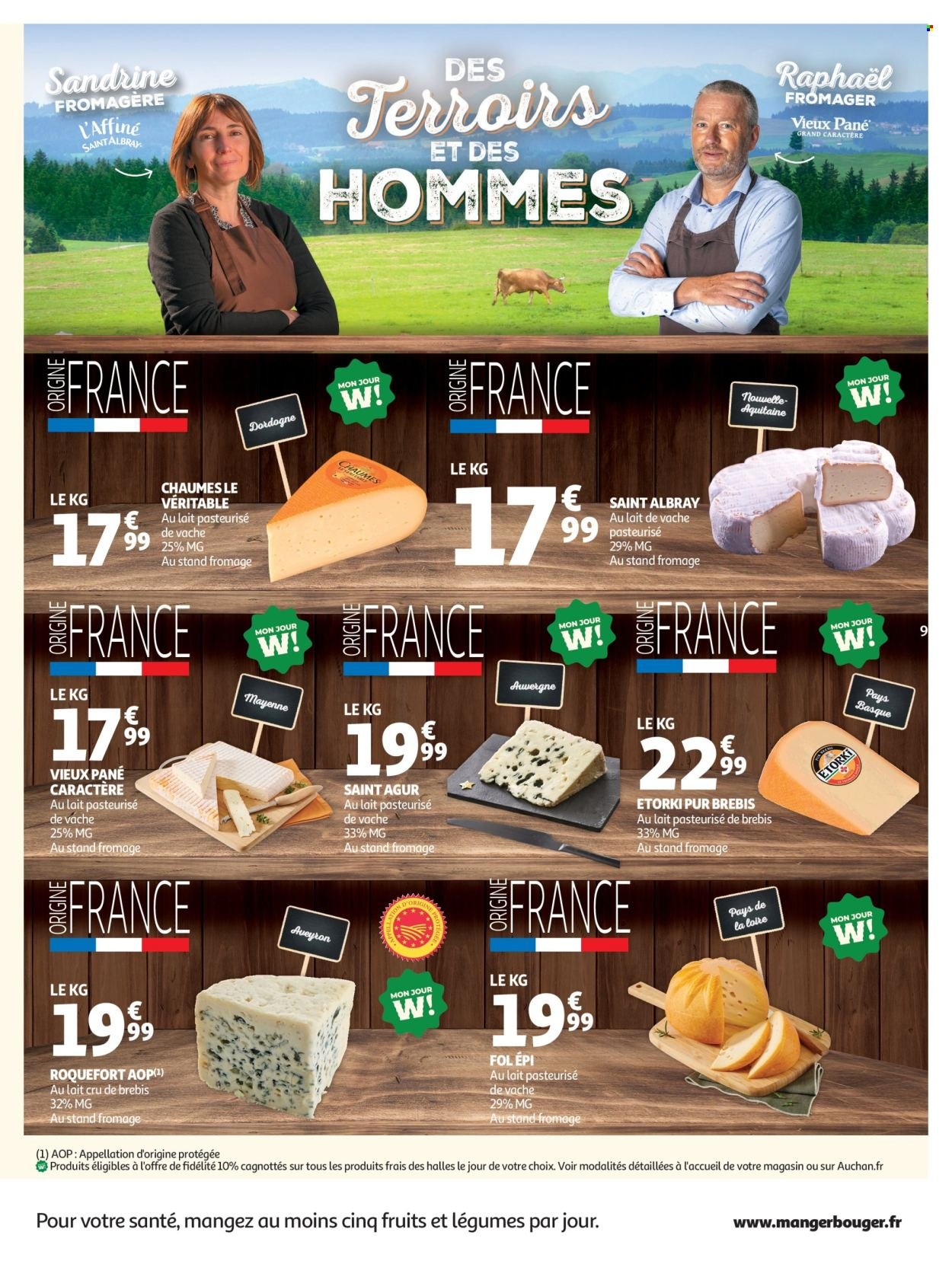 Catalogue AUCHAN - Produits laitiers hypers