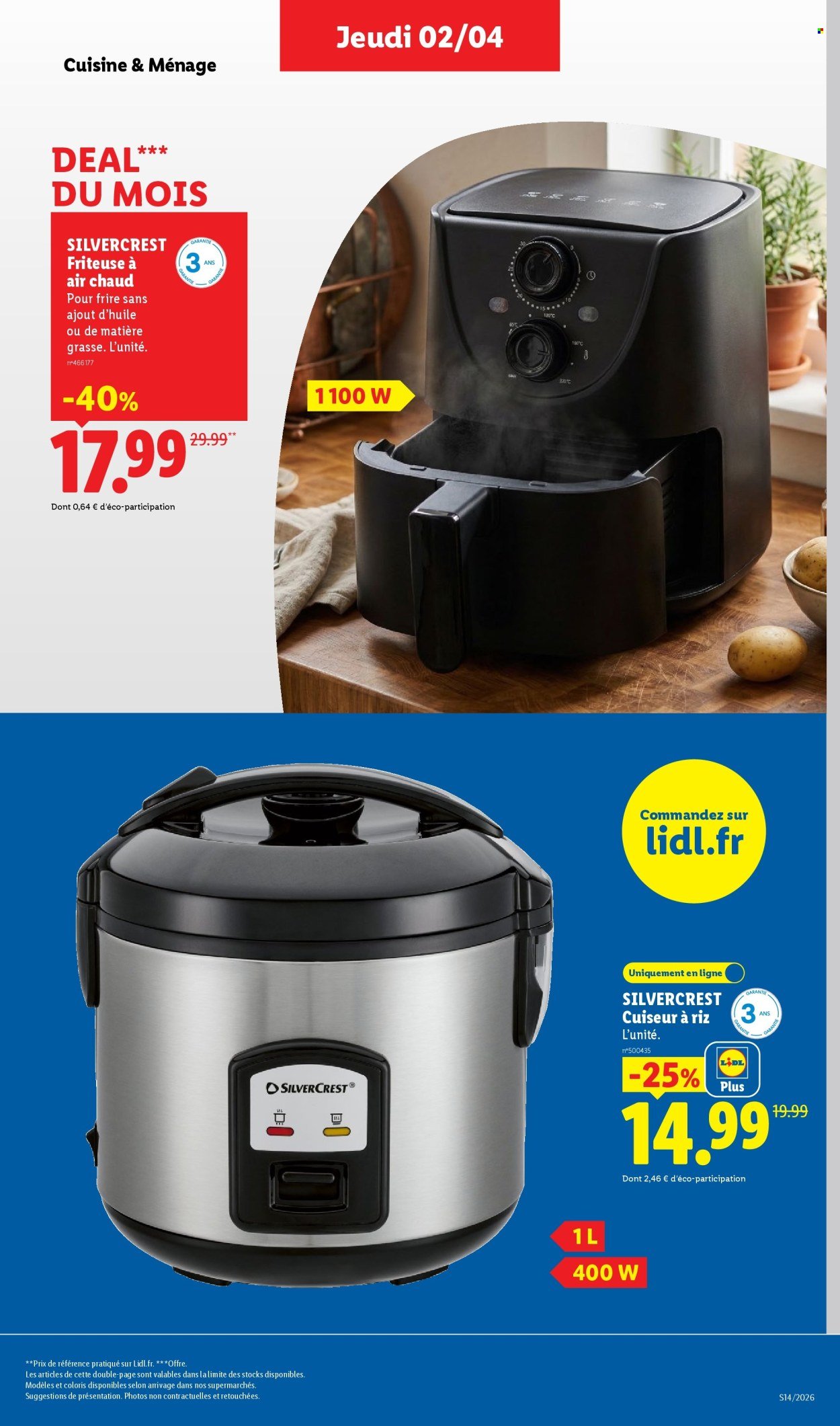 Catalogue LIDL - Les promos de la semaine (2026-04-02 - 2026-04-08)