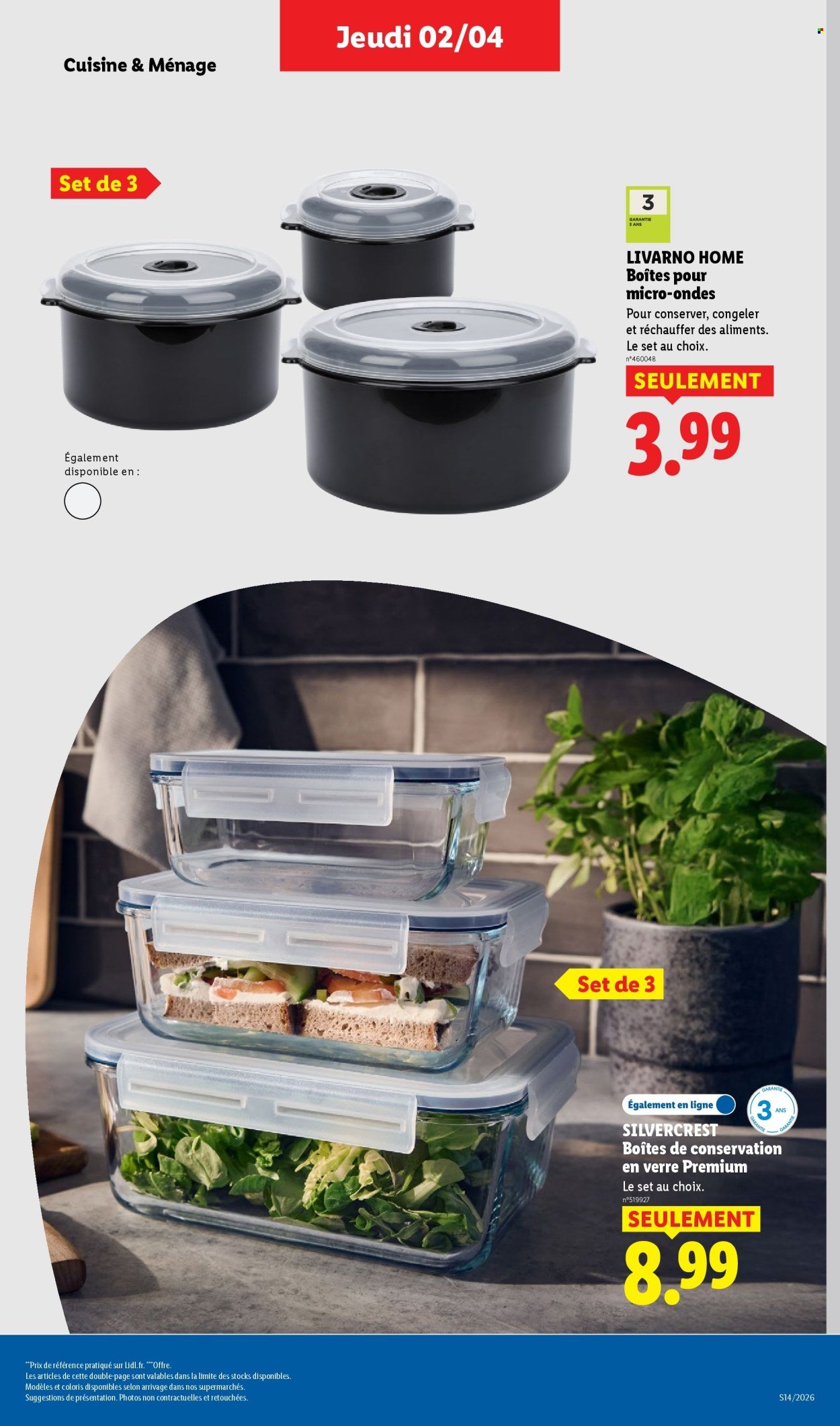 Catalogue LIDL - Les promos de la semaine (2026-04-02 - 2026-04-08)