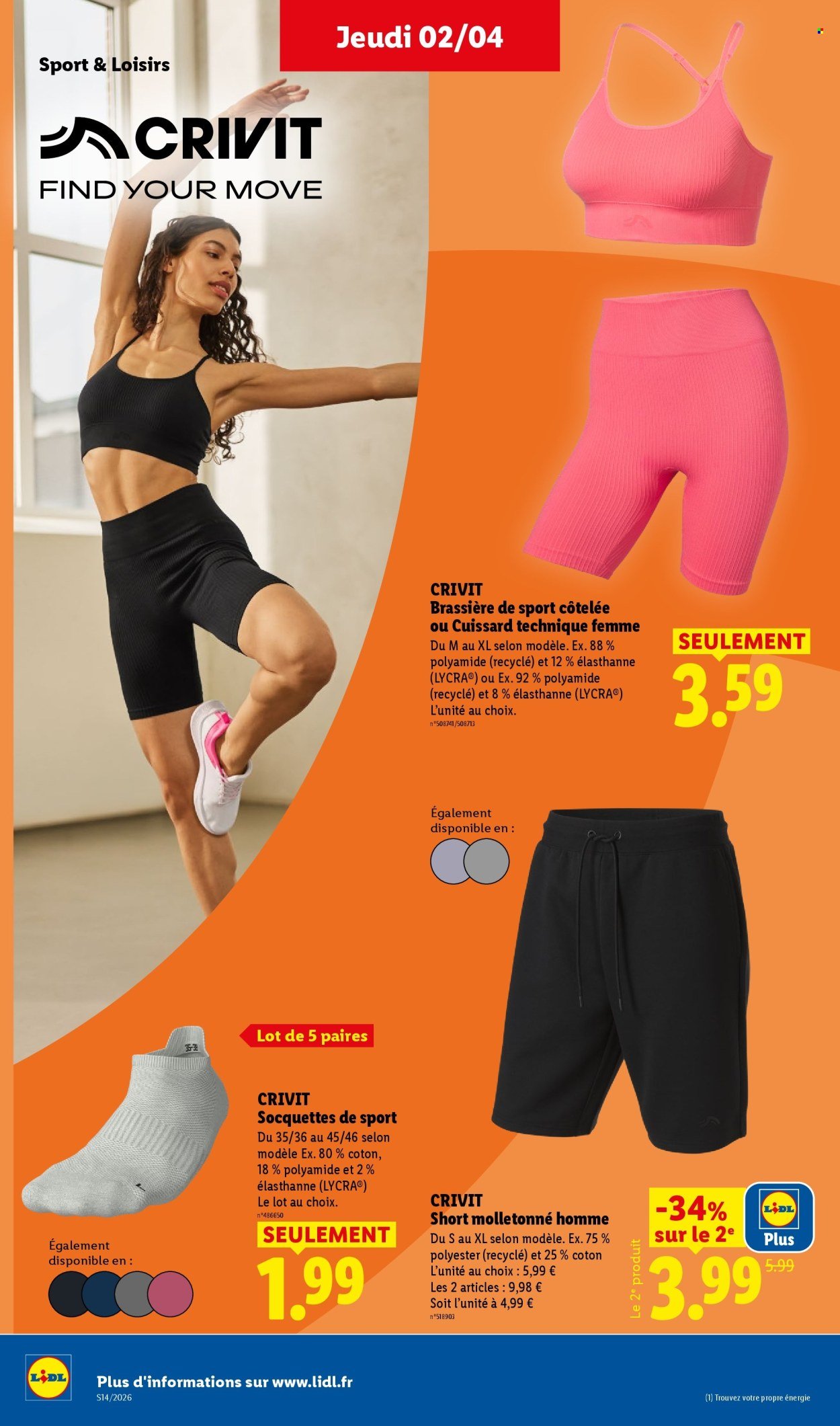 Catalogue LIDL - Les promos de la semaine (2026-04-02 - 2026-04-08)