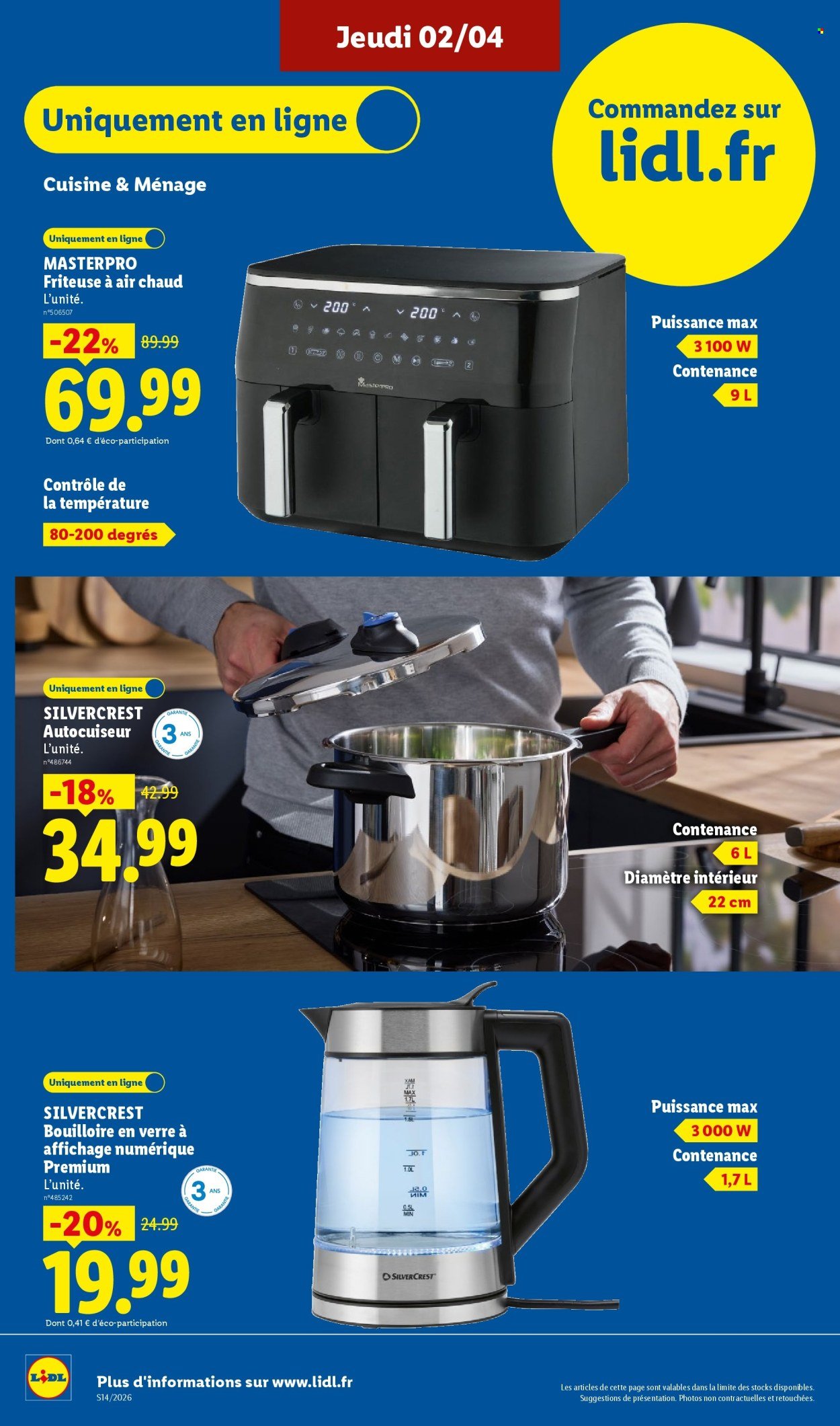 Catalogue LIDL - Les promos de la semaine (2026-04-02 - 2026-04-08)