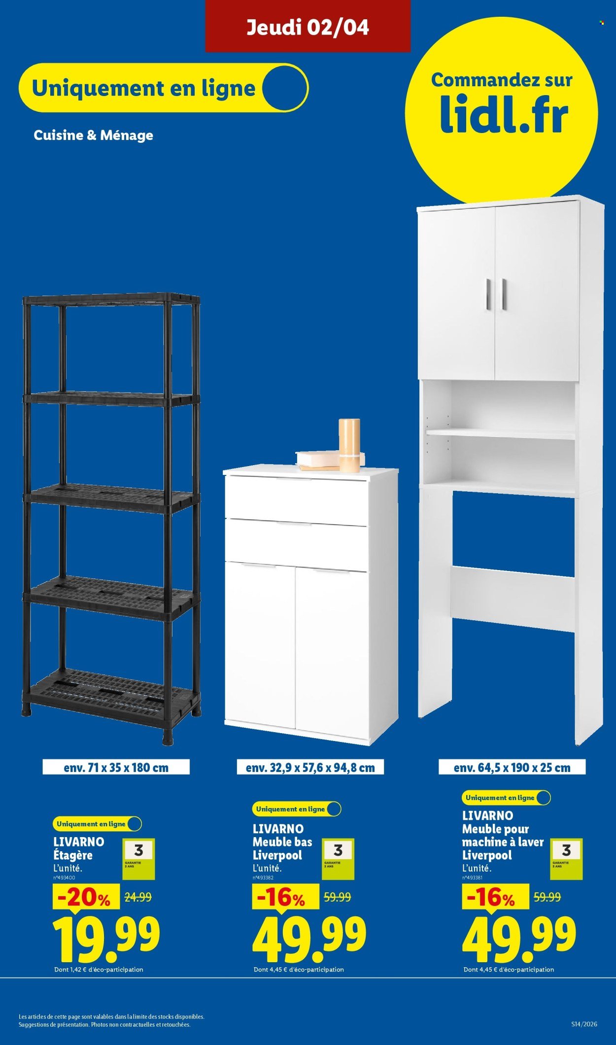 Catalogue LIDL - Les promos de la semaine (2026-04-02 - 2026-04-08)