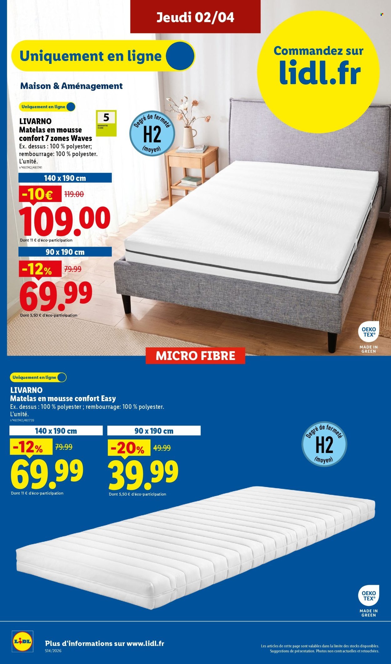 Catalogue LIDL - Les promos de la semaine (2026-04-02 - 2026-04-08)