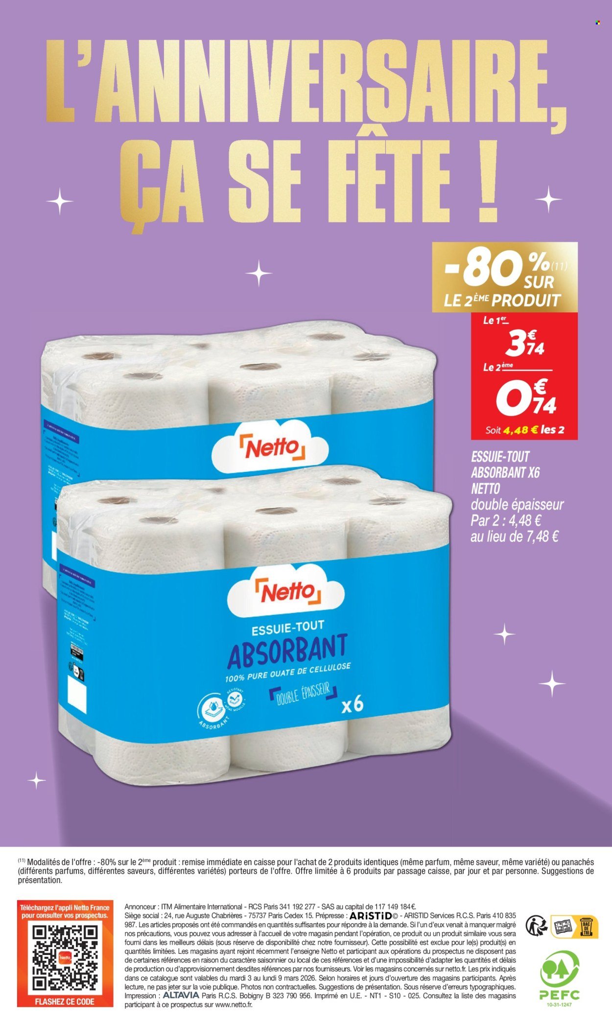 Catalogue NETTO - L'anniversaire, ça se fête ! (2026-03-03 - 2026-03-09)