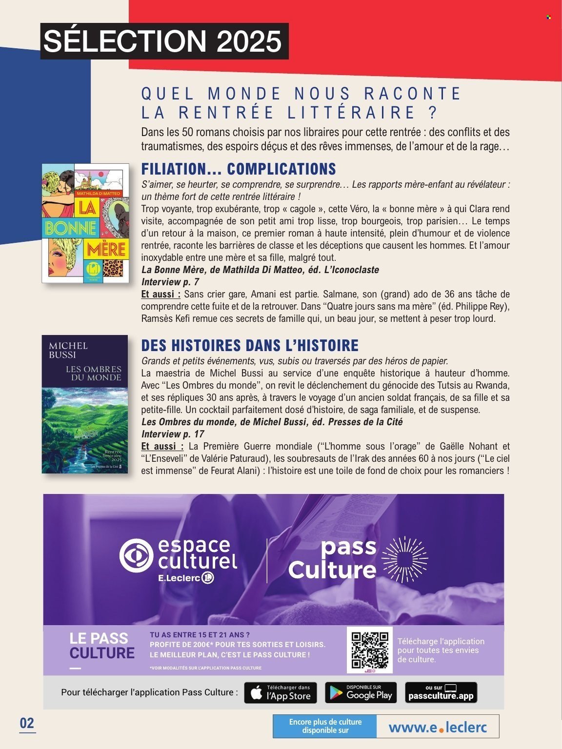 Catalogue E.LECLERC - GUIDE RENTREE LITTERAIRE (2025-09-02 - 2025-10-25)