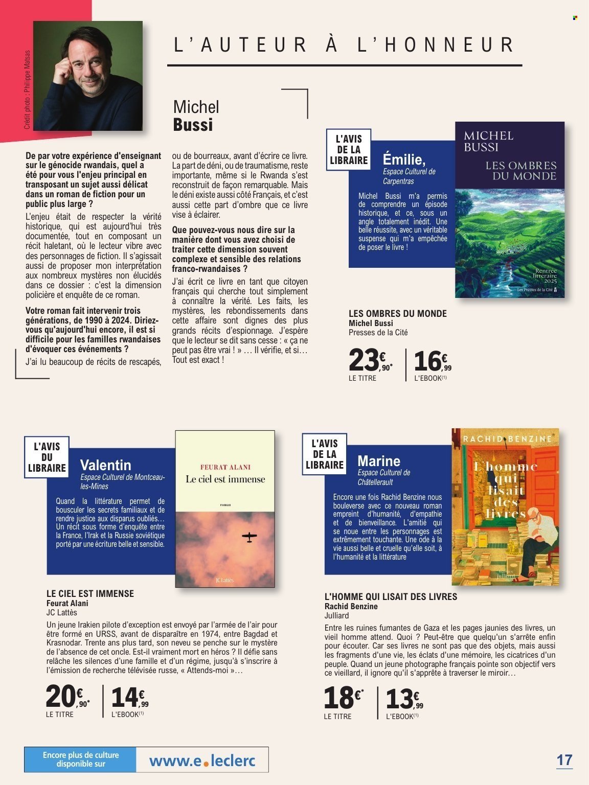 Catalogue E.LECLERC - GUIDE RENTREE LITTERAIRE (2025-09-02 - 2025-10-25)