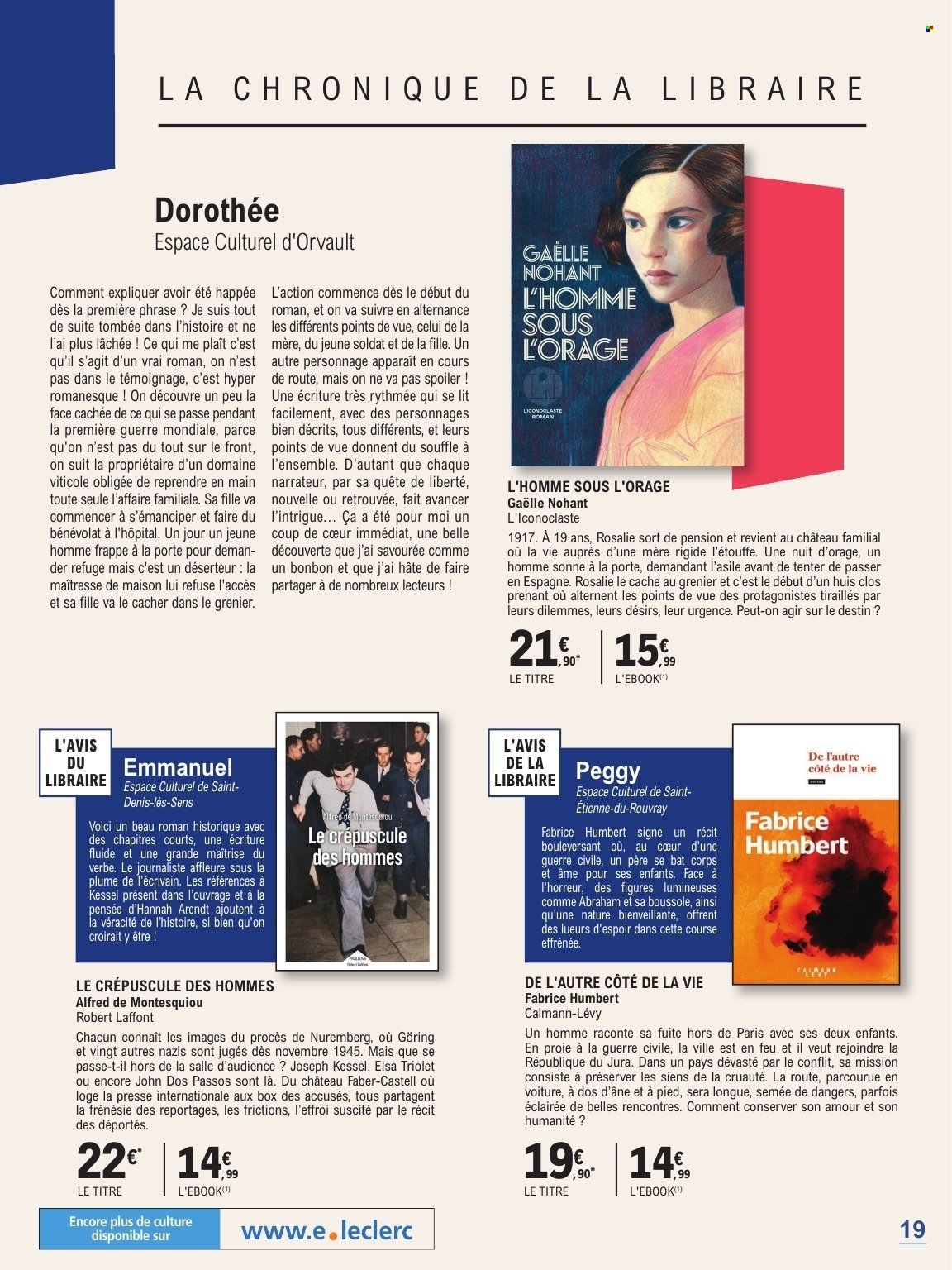Catalogue E.LECLERC - GUIDE RENTREE LITTERAIRE (2025-09-02 - 2025-10-25)