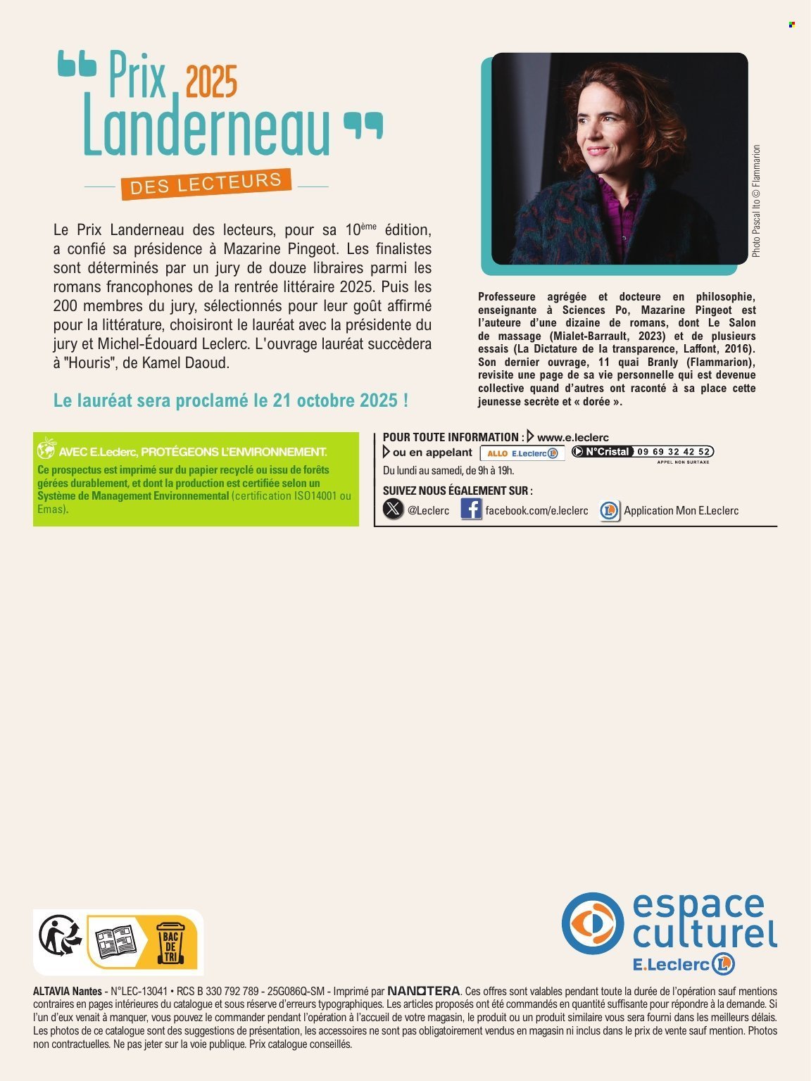 Catalogue E.LECLERC - GUIDE RENTREE LITTERAIRE (2025-09-02 - 2025-10-25)