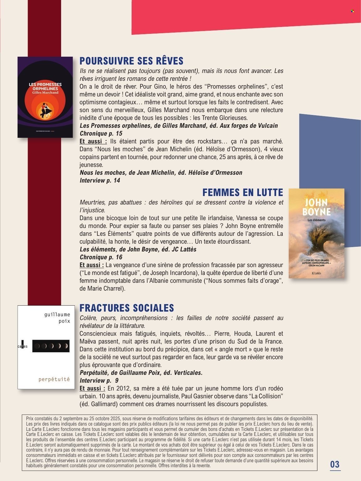 Catalogue E.LECLERC - GUIDE RENTREE LITTERAIRE (2025-09-02 - 2025-10-25)