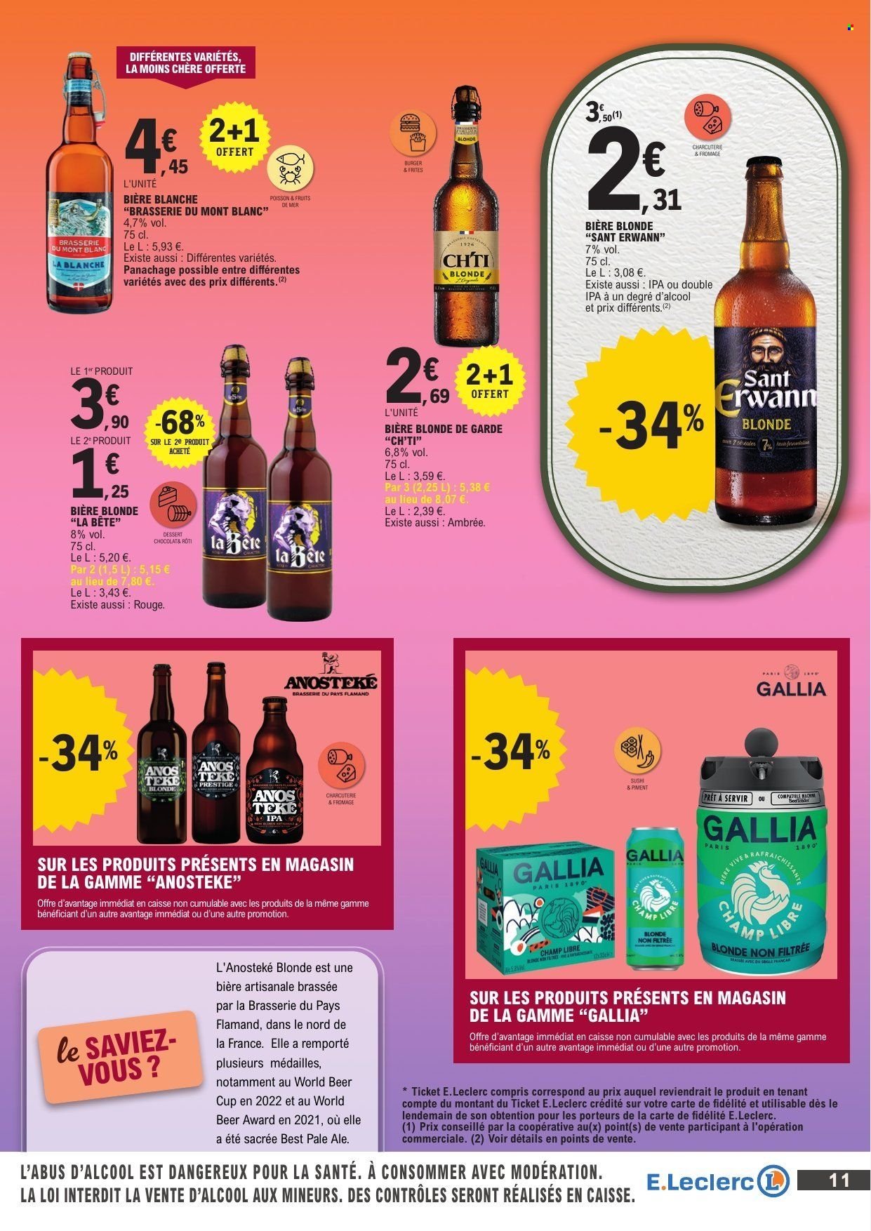 Catalogue E.LECLERC - FOIRE A LA BIERE
