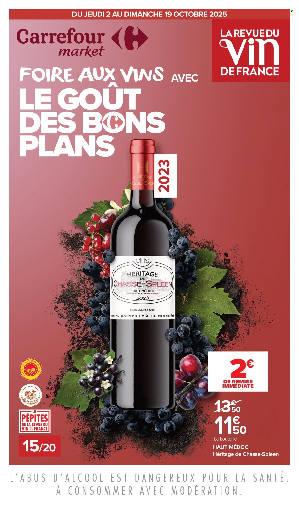 Catalogue CARREFOUR MARKET - LA FOIRE AUX VINS, LE GOÛT DES BONS PLANS (2025-10-02 - 2025-10-19)