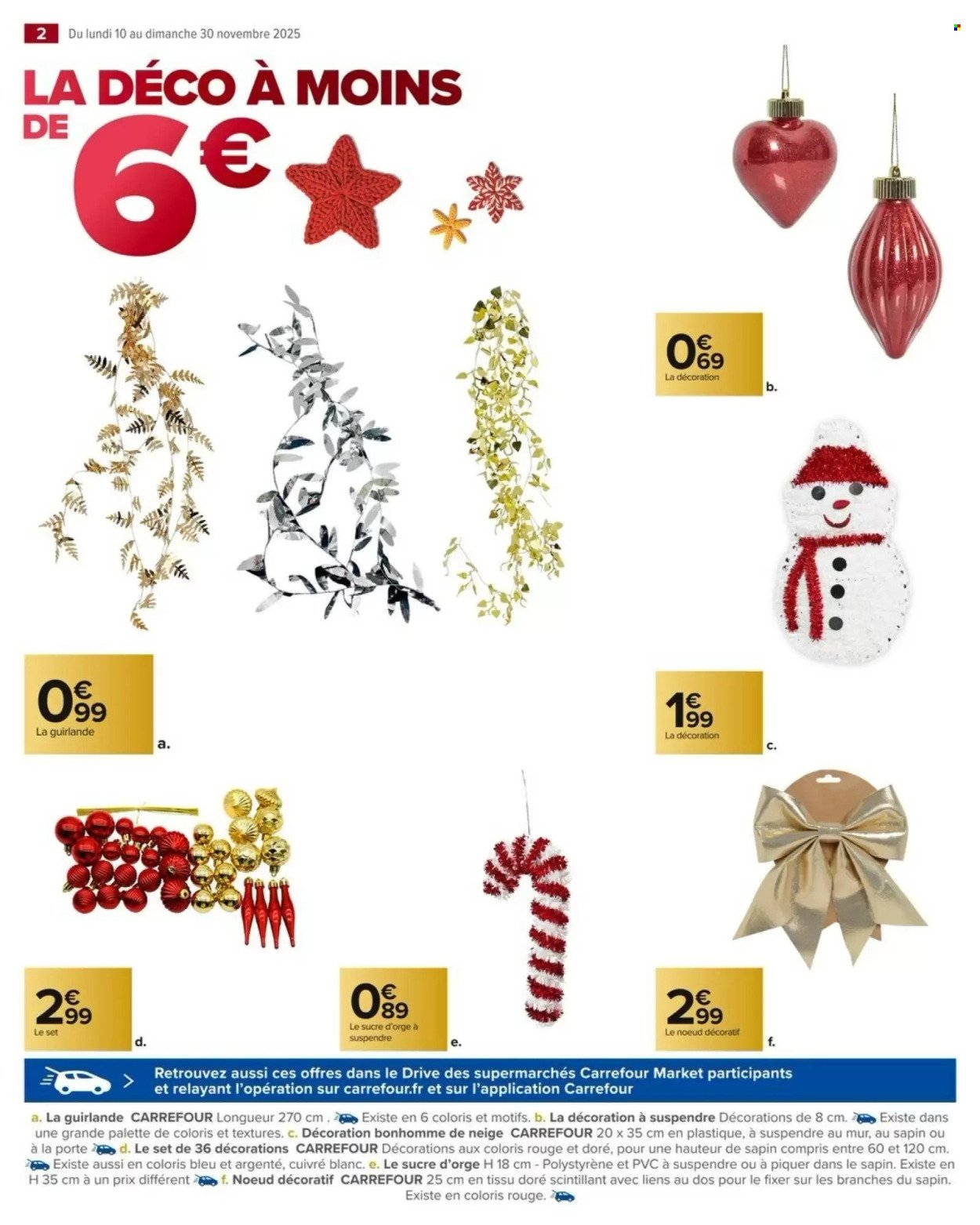 Catalogue CARREFOUR MARKET - DÉCO ET ART DE LA TABLE POUR LES FÊTES