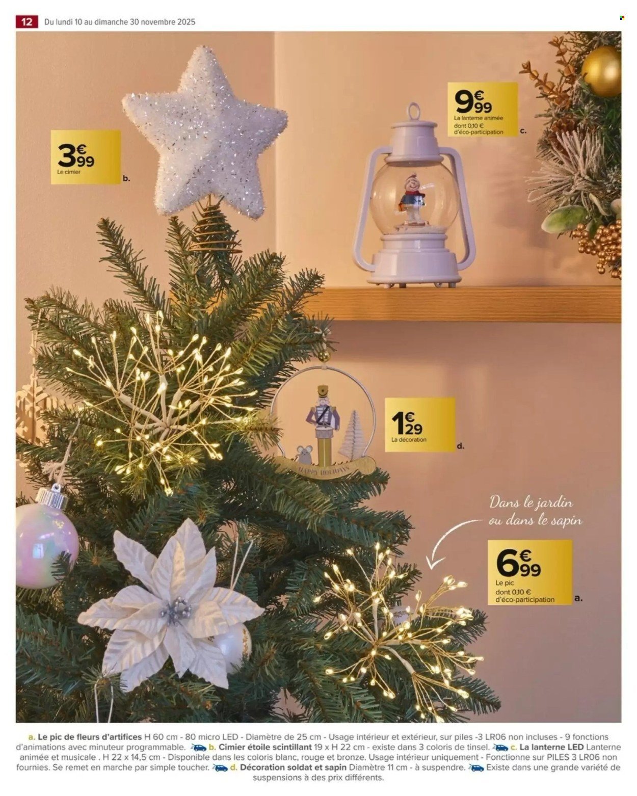 Catalogue CARREFOUR MARKET - DÉCO ET ART DE LA TABLE POUR LES FÊTES