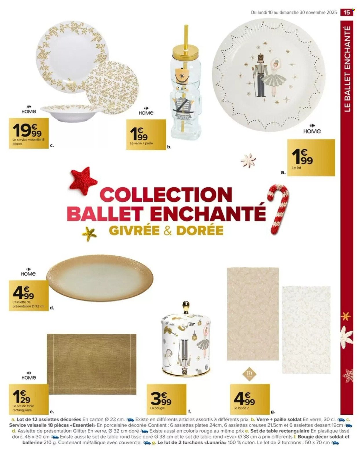 Catalogue CARREFOUR MARKET - DÉCO ET ART DE LA TABLE POUR LES FÊTES