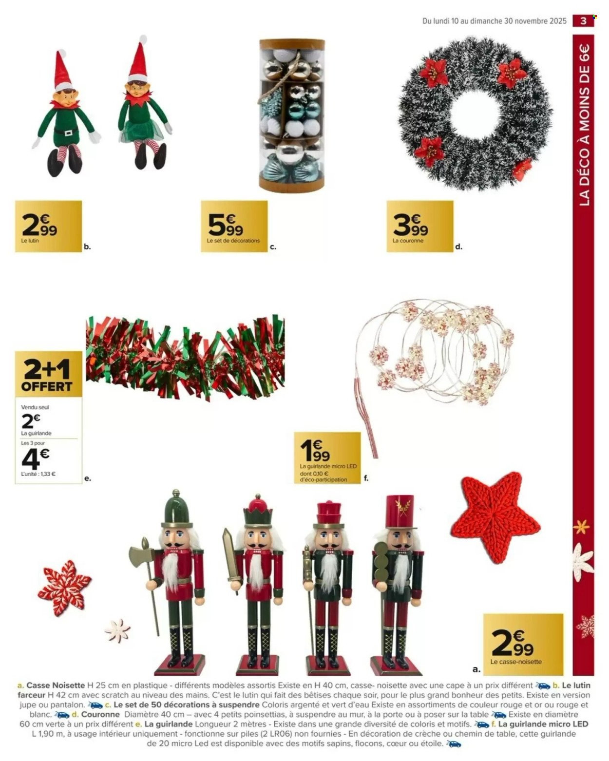 Catalogue CARREFOUR MARKET - DÉCO ET ART DE LA TABLE POUR LES FÊTES