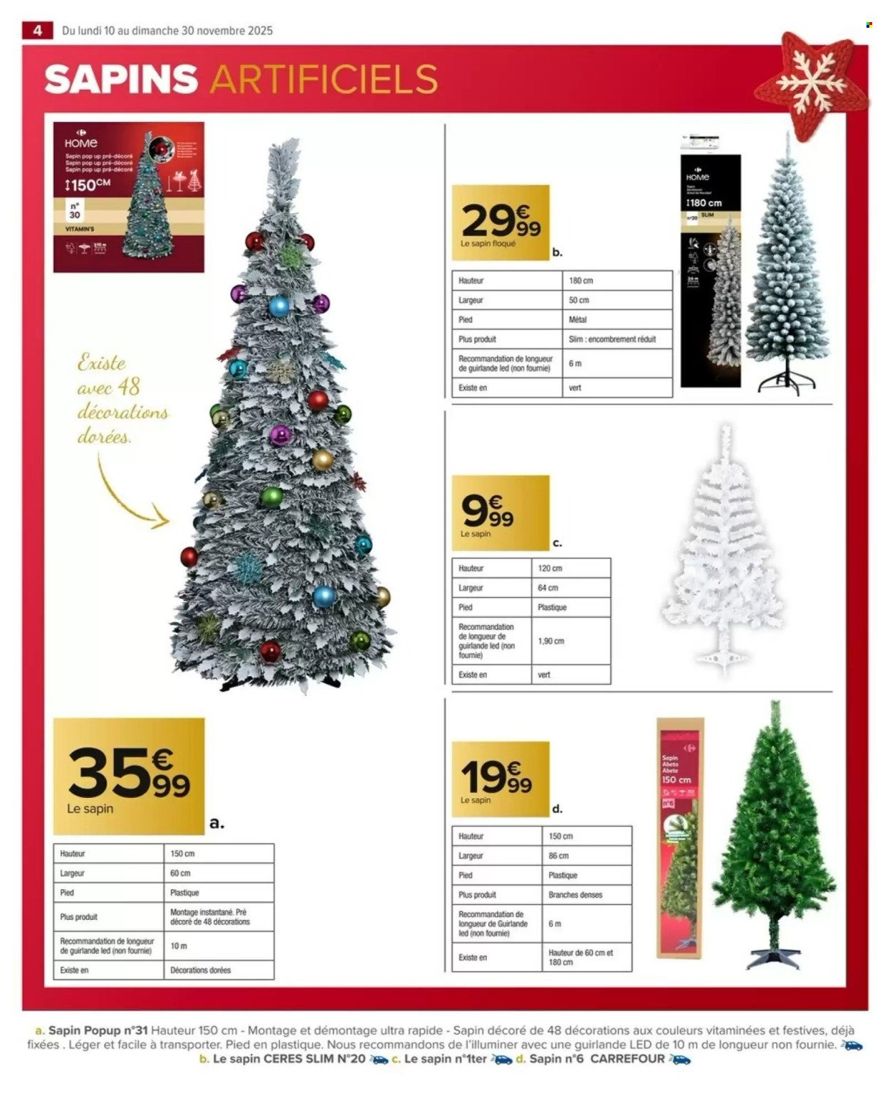 Catalogue CARREFOUR MARKET - DÉCO ET ART DE LA TABLE POUR LES FÊTES