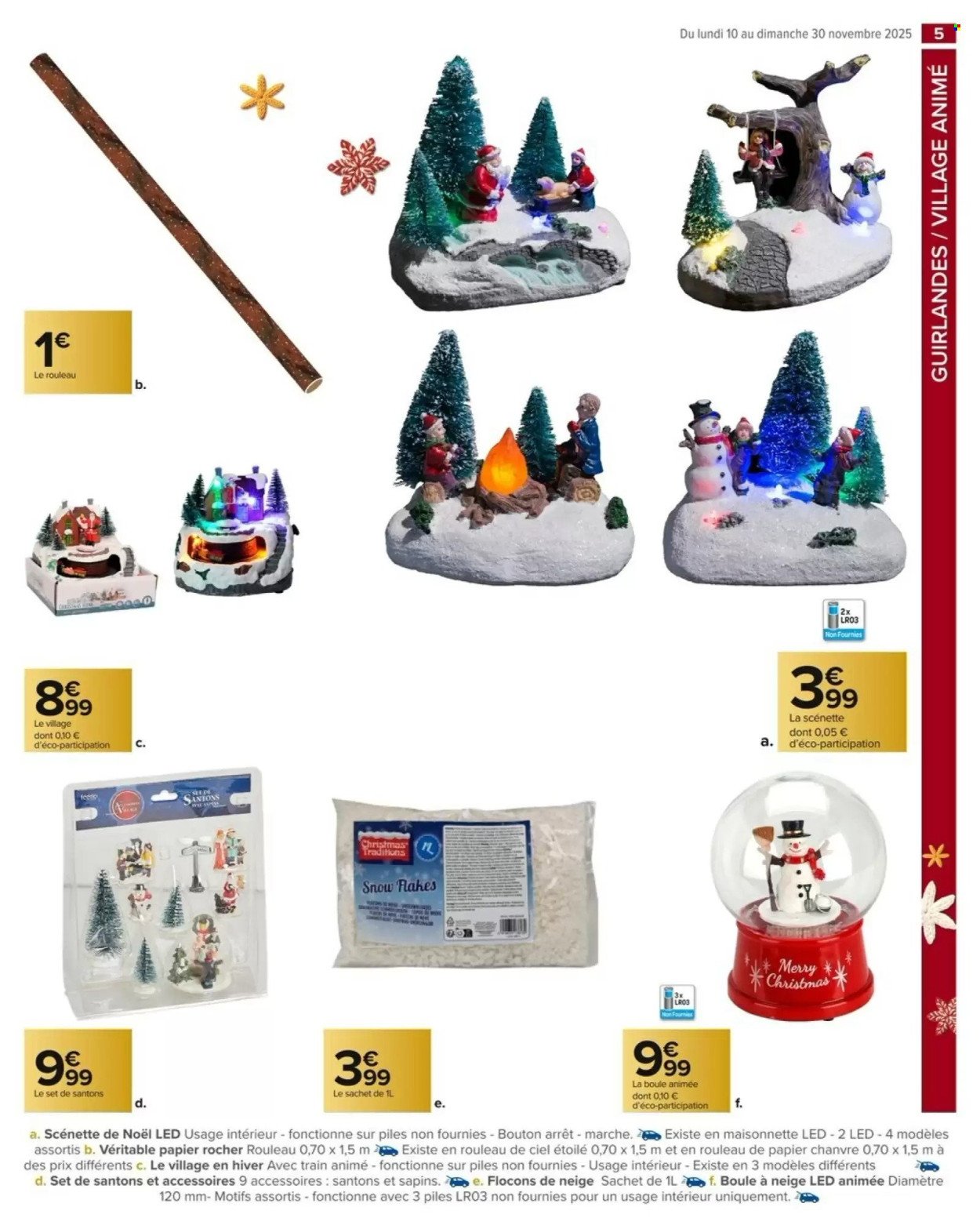 Catalogue CARREFOUR MARKET - DÉCO ET ART DE LA TABLE POUR LES FÊTES
