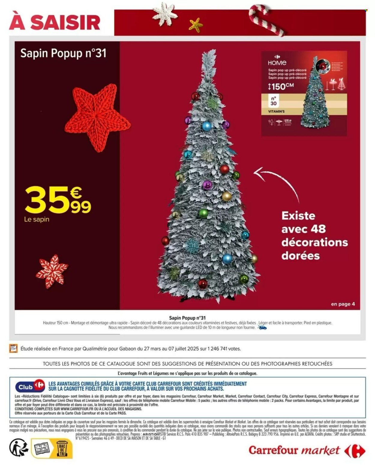 Catalogue CARREFOUR MARKET - DÉCO ET ART DE LA TABLE POUR LES FÊTES