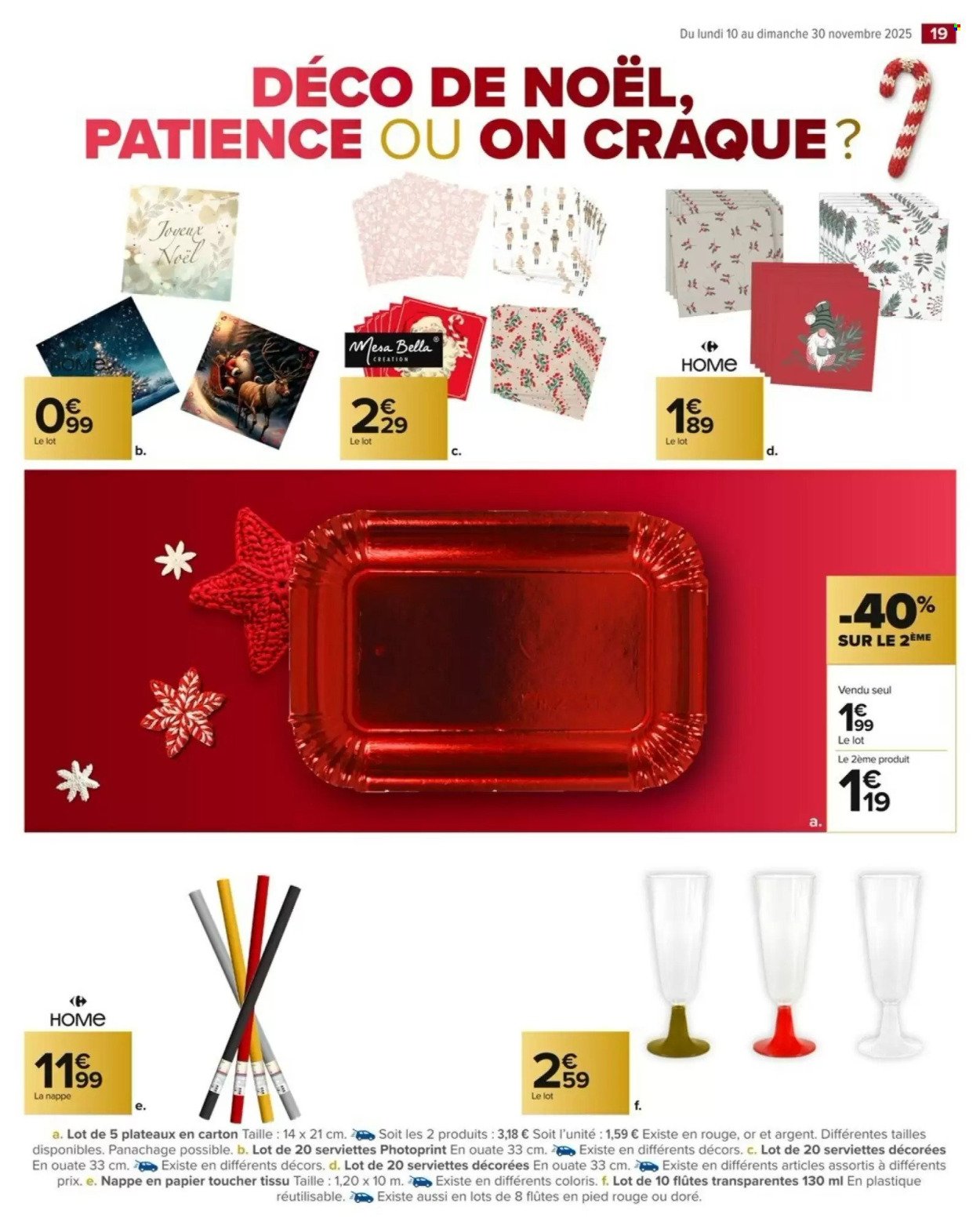Catalogue CARREFOUR MARKET - DÉCO ET ART DE LA TABLE POUR LES FÊTES