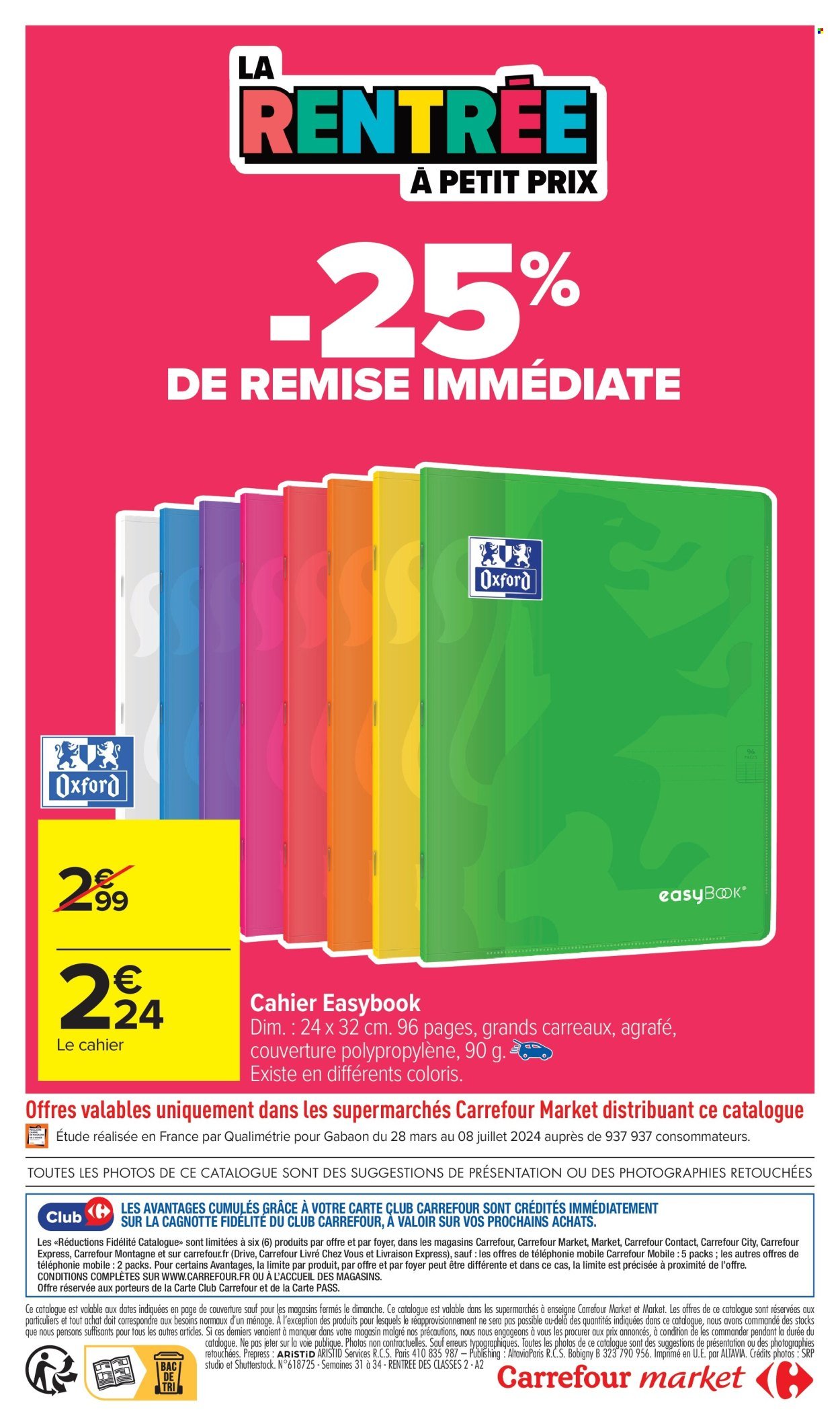 Catalogue CARREFOUR MARKET - LA RENTRÉE À PETIT PRIX (2025-07-29 - 2025-08-17)