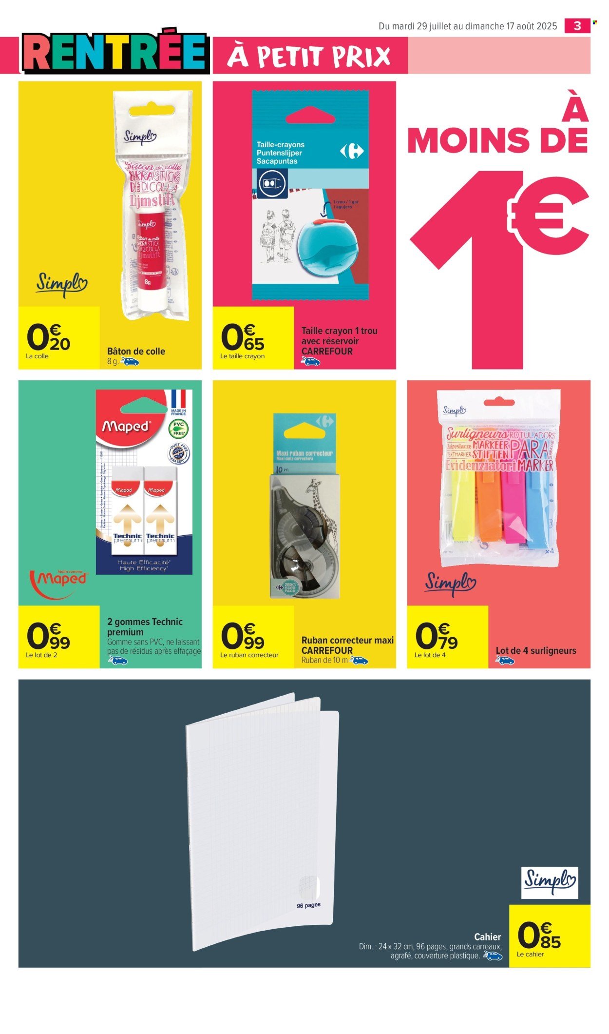 Catalogue CARREFOUR MARKET - LA RENTRÉE À PETIT PRIX (2025-07-29 - 2025-08-17)
