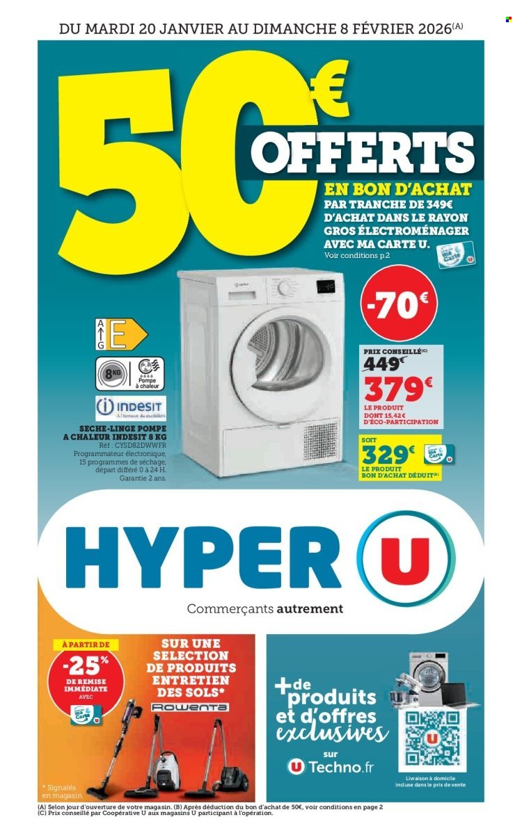 Catalogue HYPER U - Arts ménagers (2026-01-20 - 2026-02-08)
