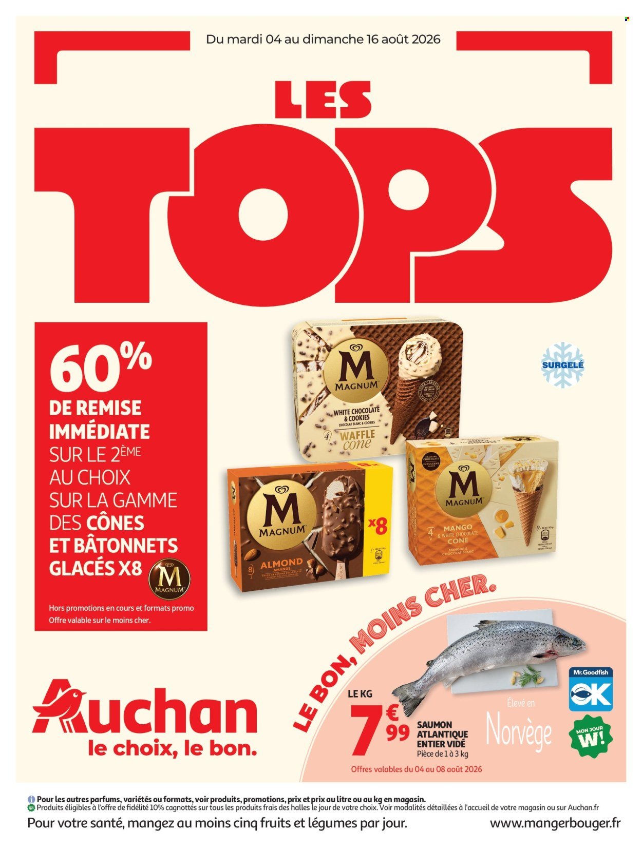 Catalogue AUCHAN - Tops, Halles hypers