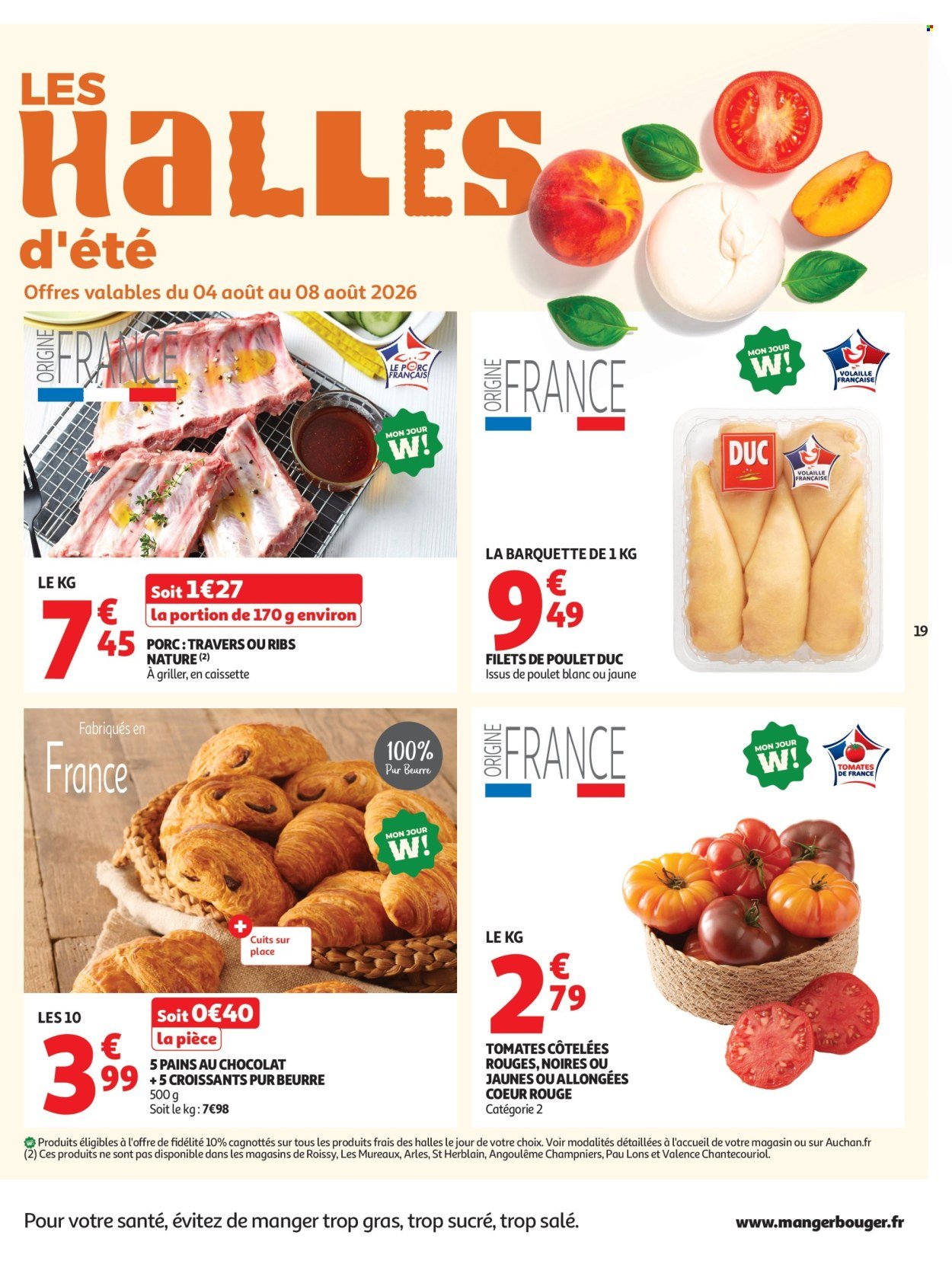 Catalogue AUCHAN - Tops, Halles hypers