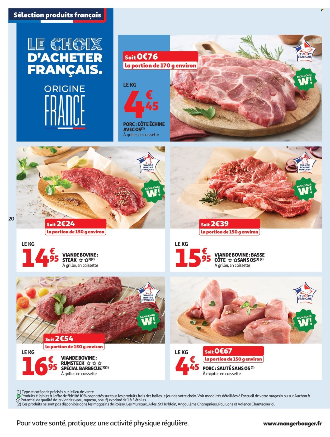 Catalogue AUCHAN - Tops, Halles hypers