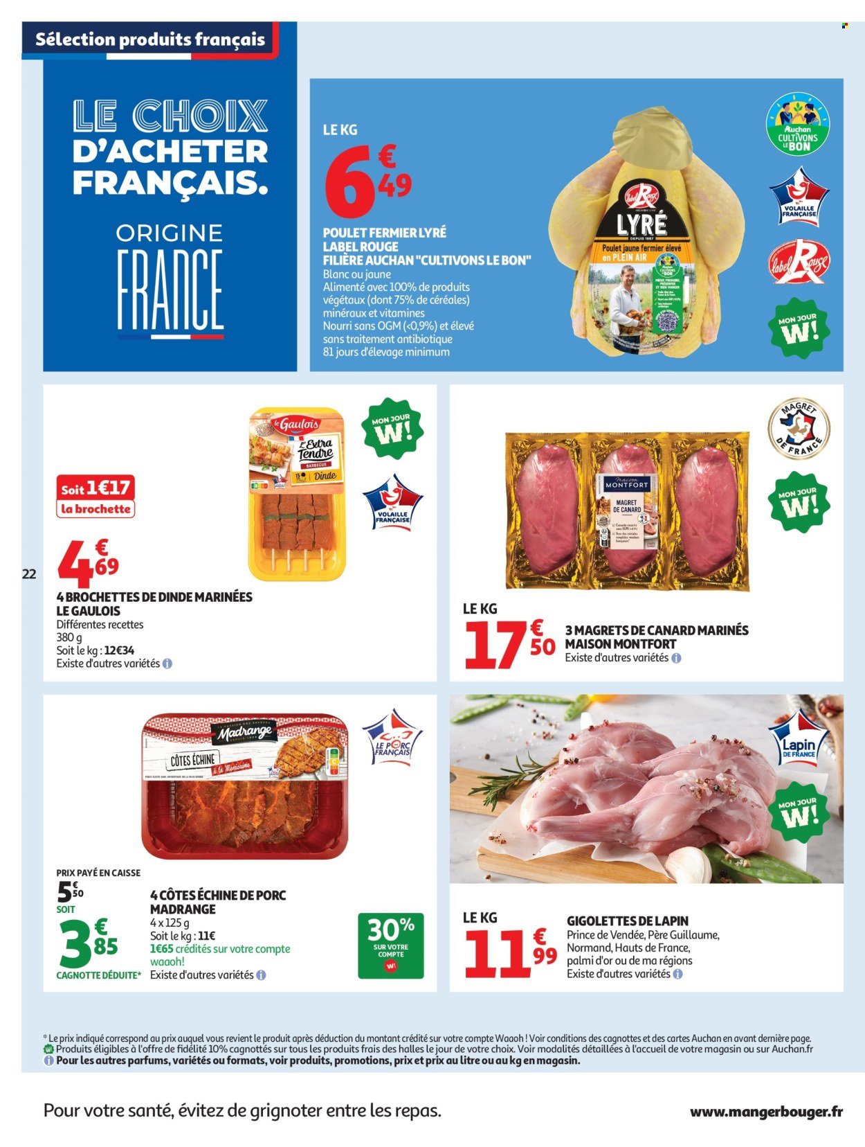 Catalogue AUCHAN - Tops, Halles hypers