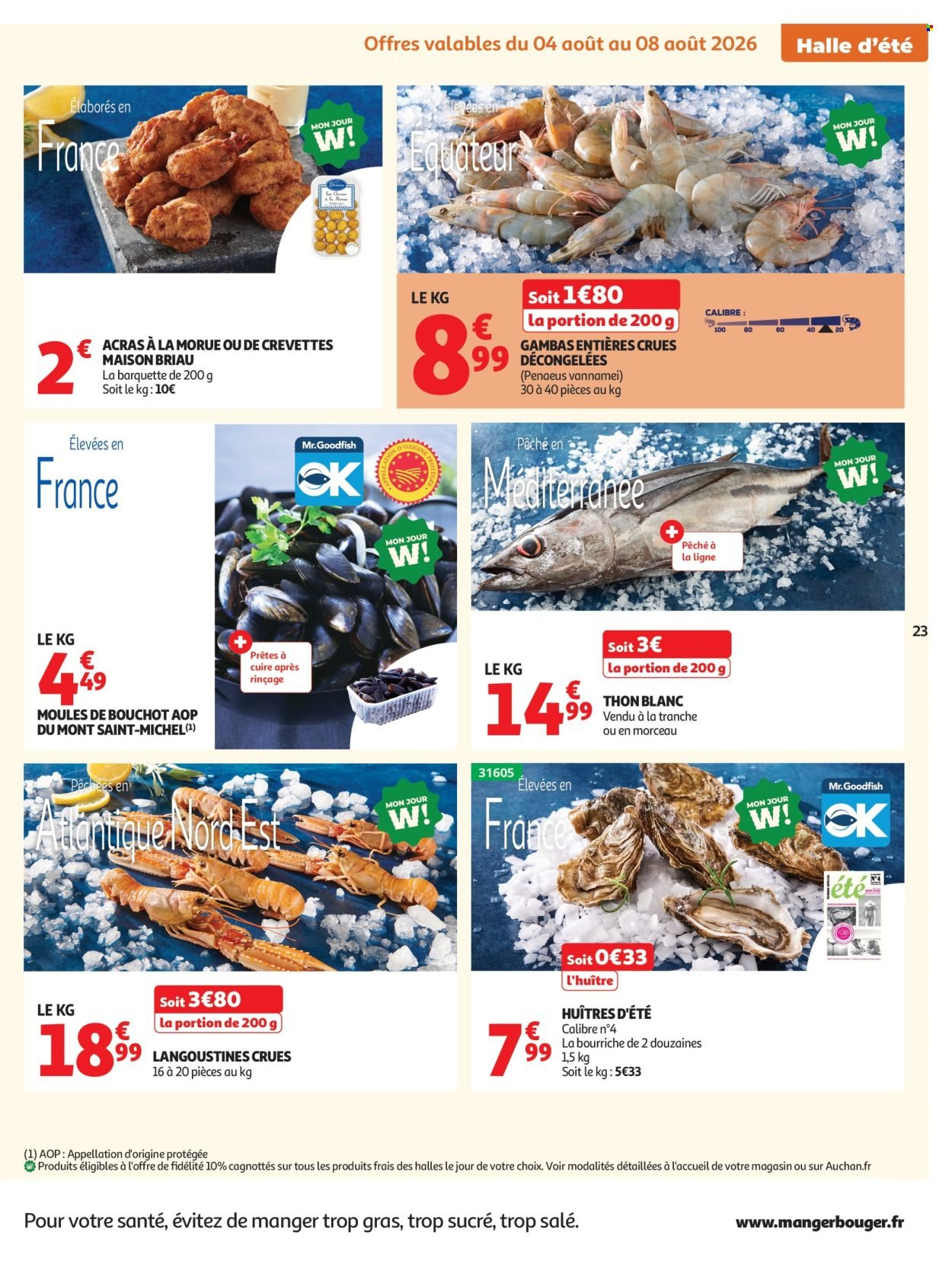 Catalogue AUCHAN - Tops, Halles hypers