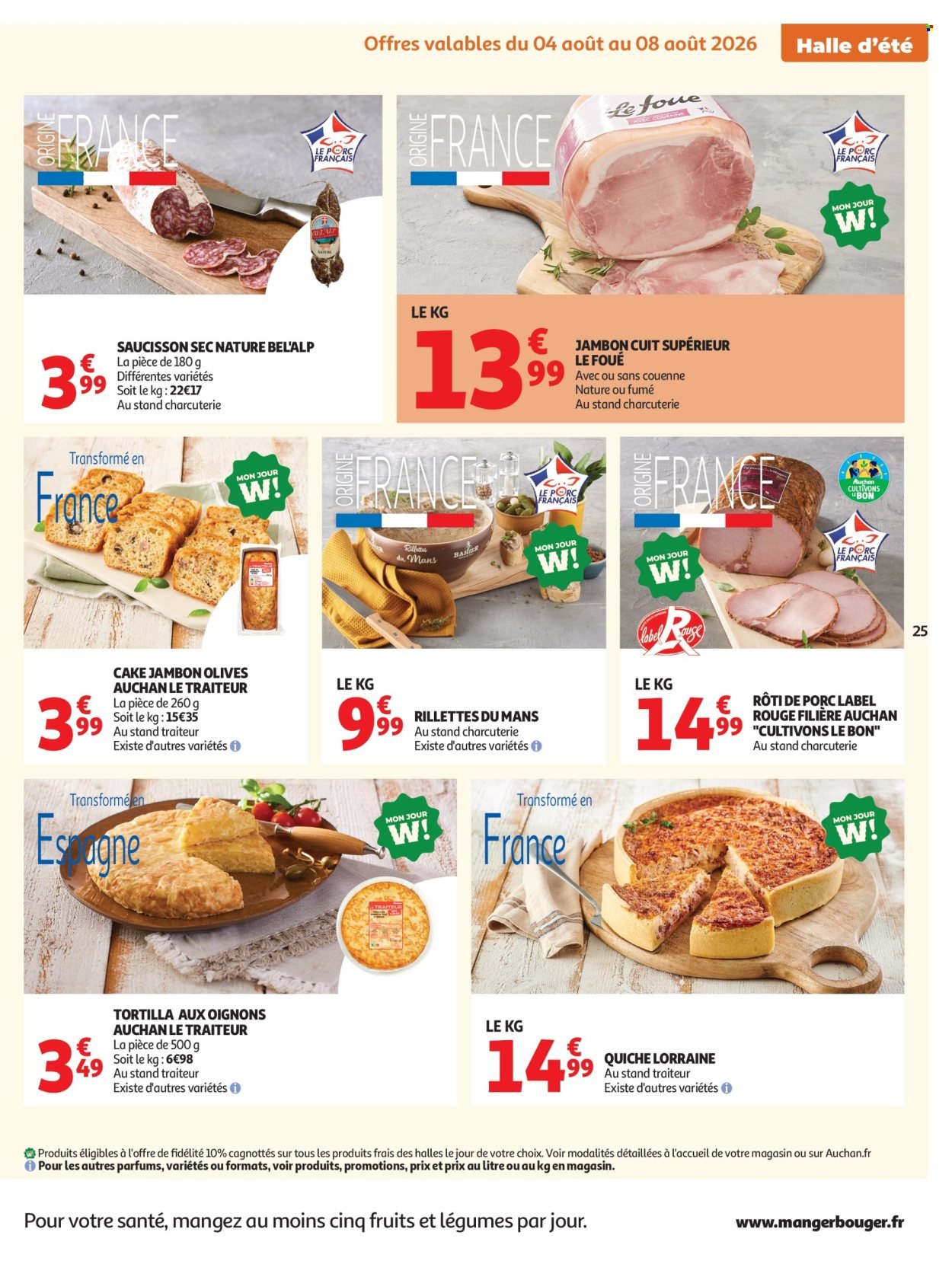Catalogue AUCHAN - Tops, Halles hypers