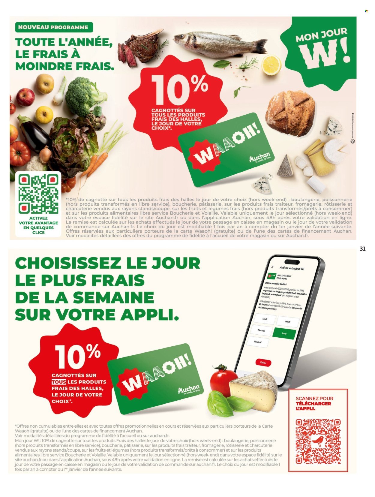 Catalogue AUCHAN - Tops, Halles hypers